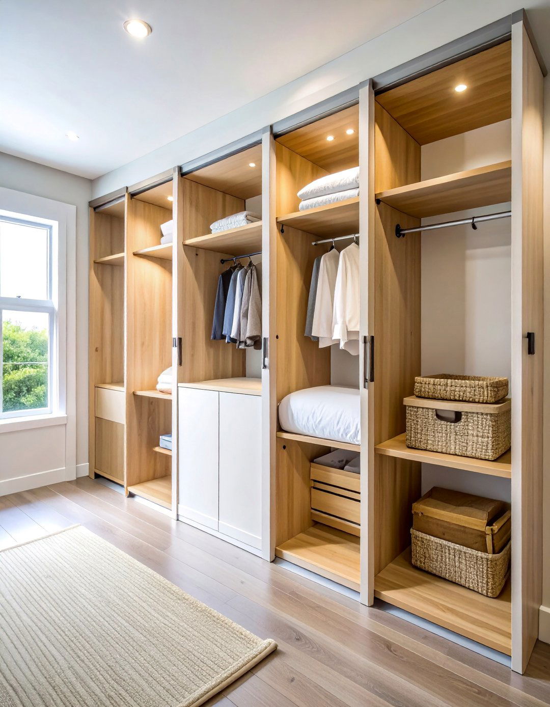 Sliding Door Storage Solutions - 25 Comforter Storage Ideas