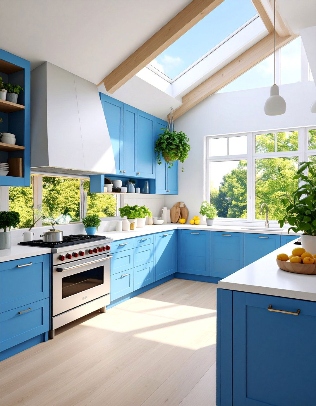 Sliding Panel Soffit with Hidden Storage - 25 Kitchen Soffit Ideas