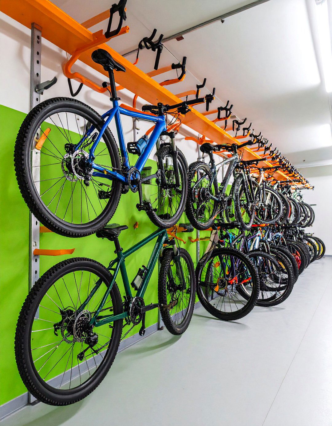 Sliding Rail Bike Storage Systems - 25 Garage Storage Ideas