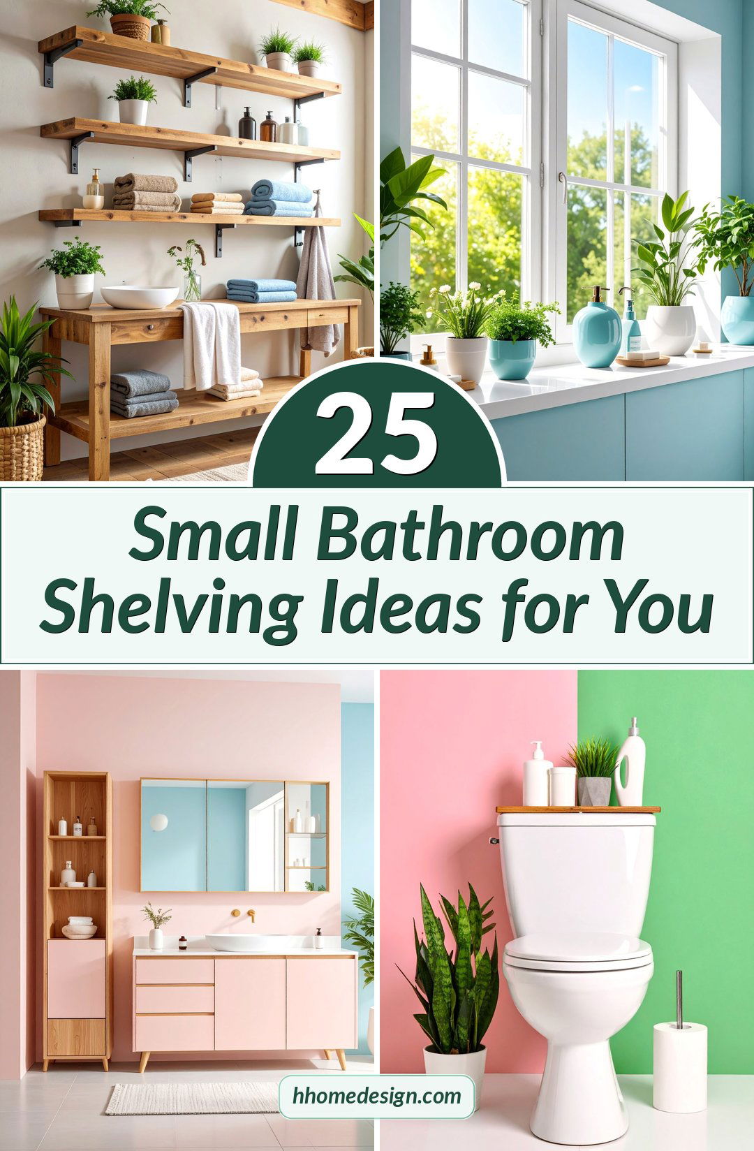 25 Small Bathroom Shelving Ideas for You