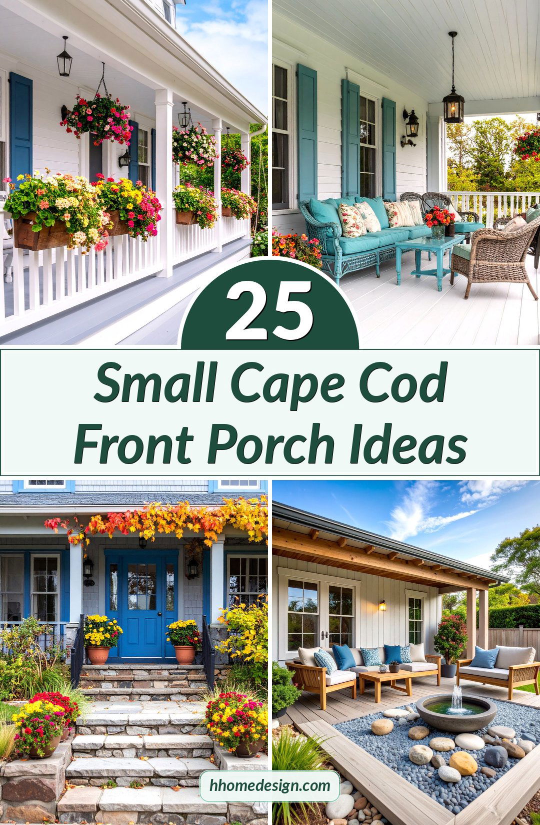 25 Small Cape Cod Front Porch Ideas