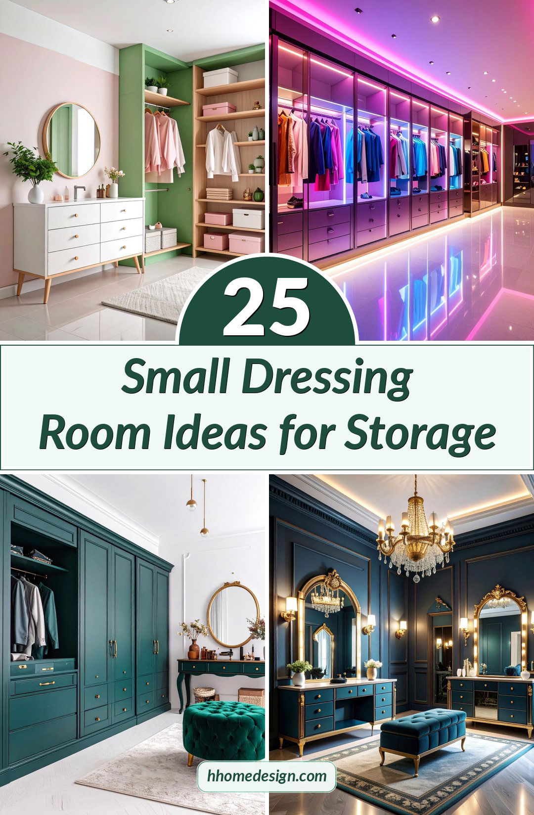 25 Small Dressing Room Ideas for Storage