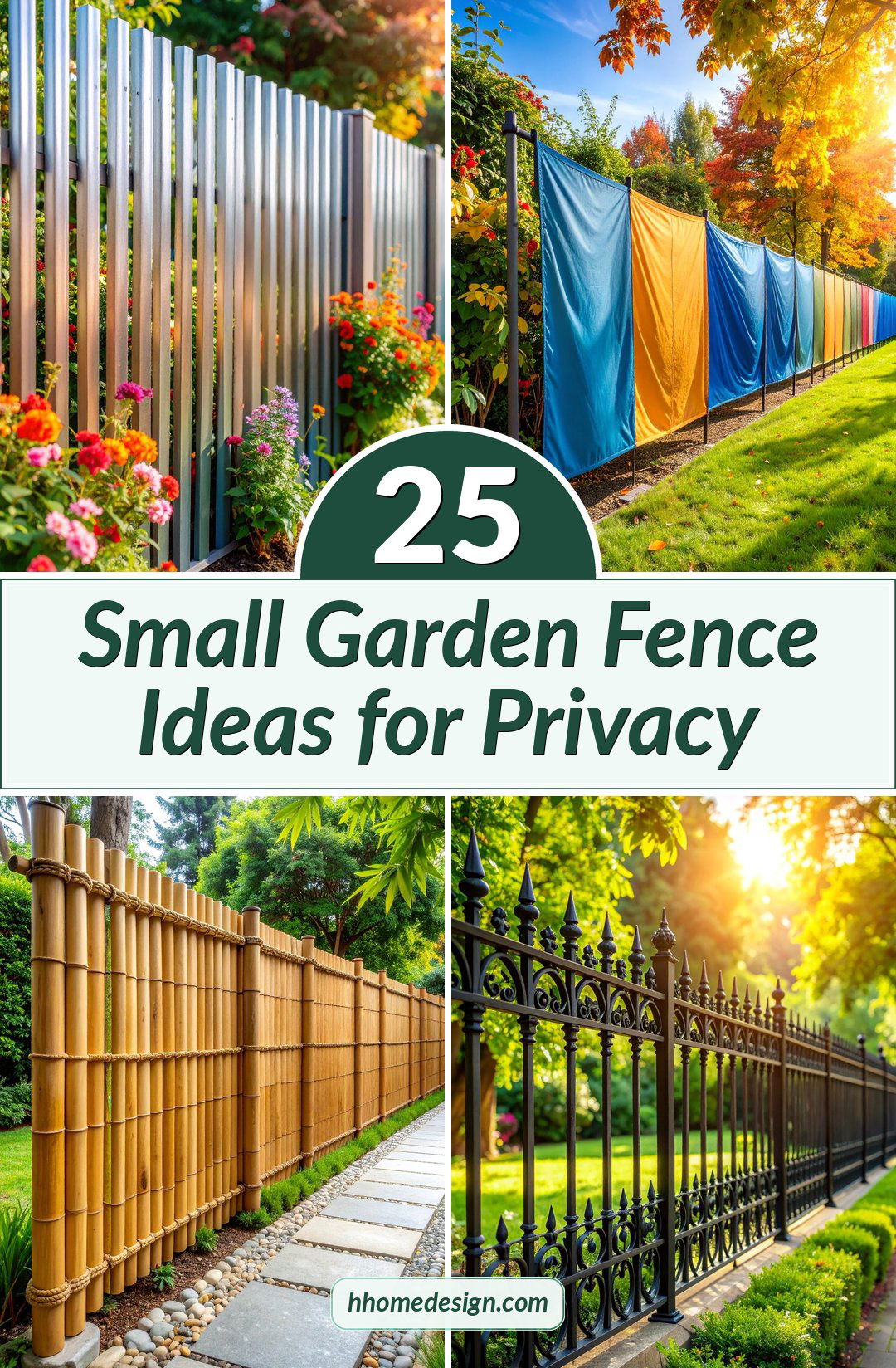 25 Small Garden Fence Ideas for Privacy