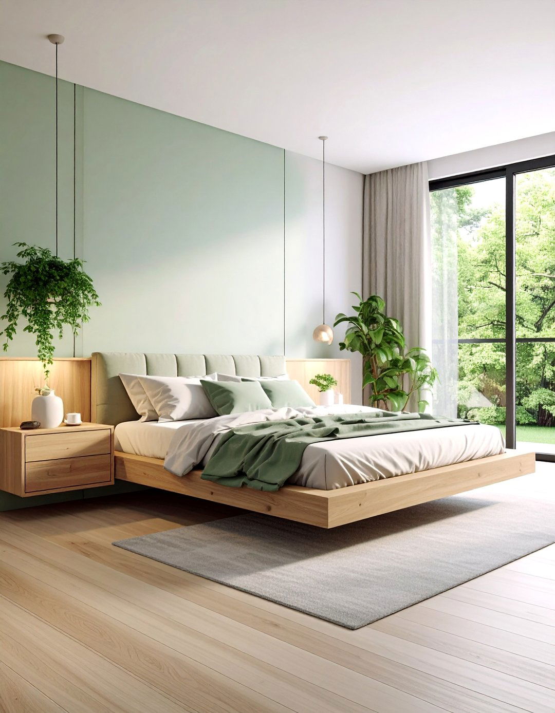 Small Guest Room with Floating Furniture - 25 small guest room ideas