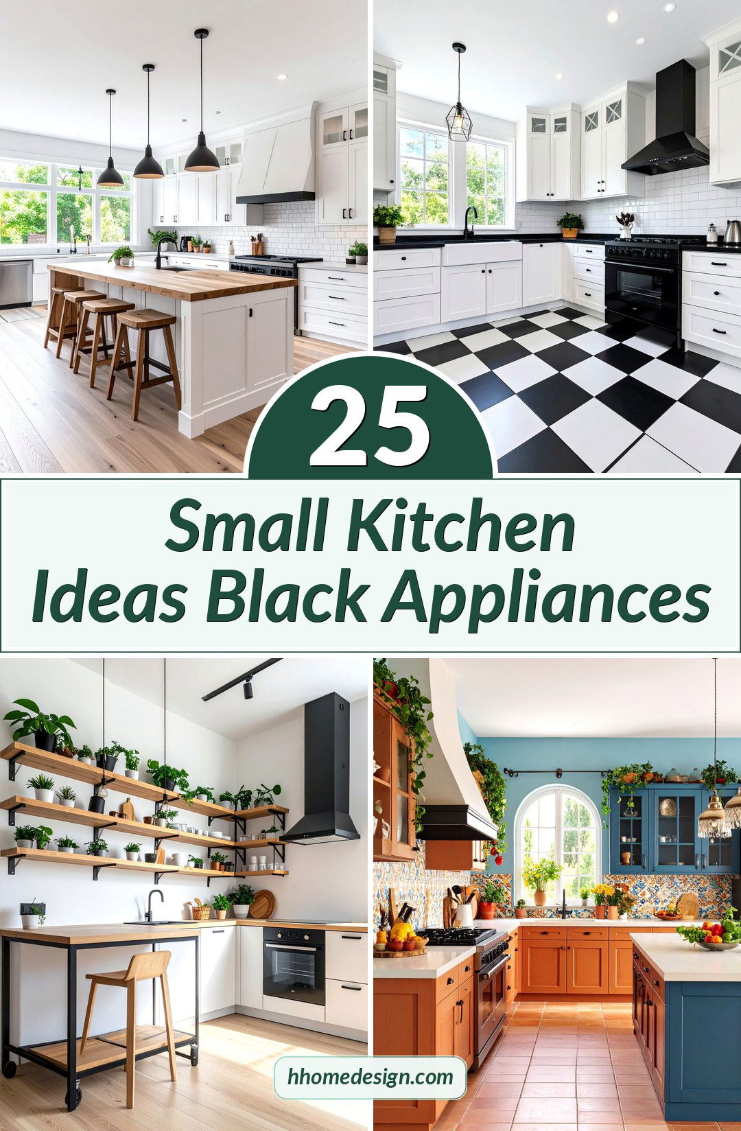 25 Small Kitchen Ideas Black Appliances