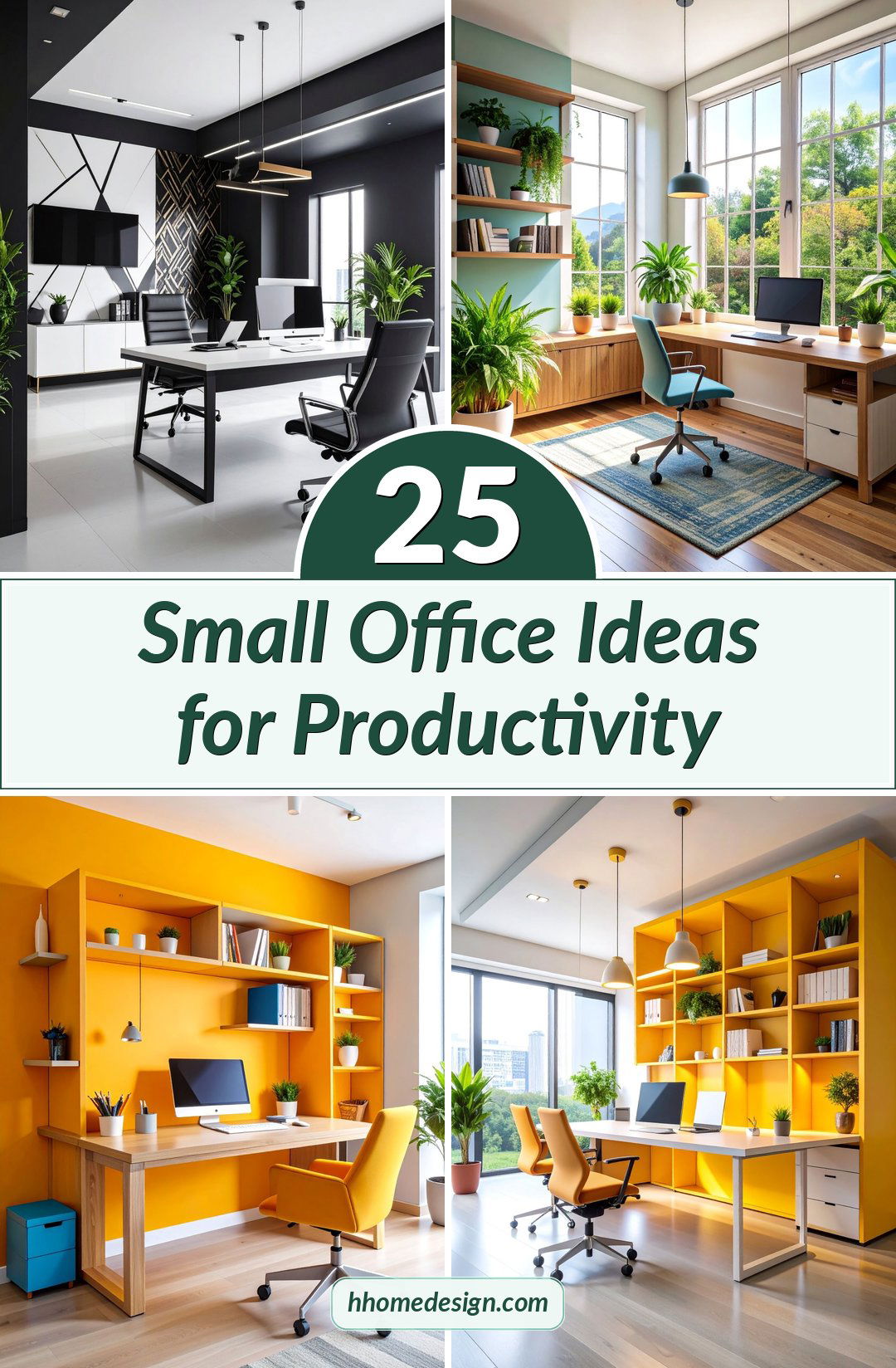 25 Small Office Ideas for Productivity