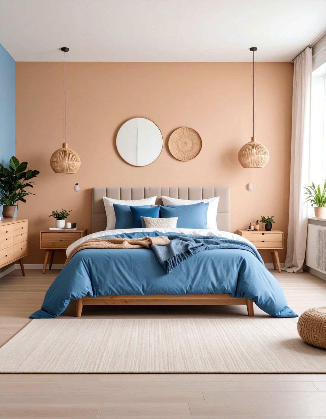 Small Space Blue and Beige Bedroom - 25 blue and beige bedroom ideas