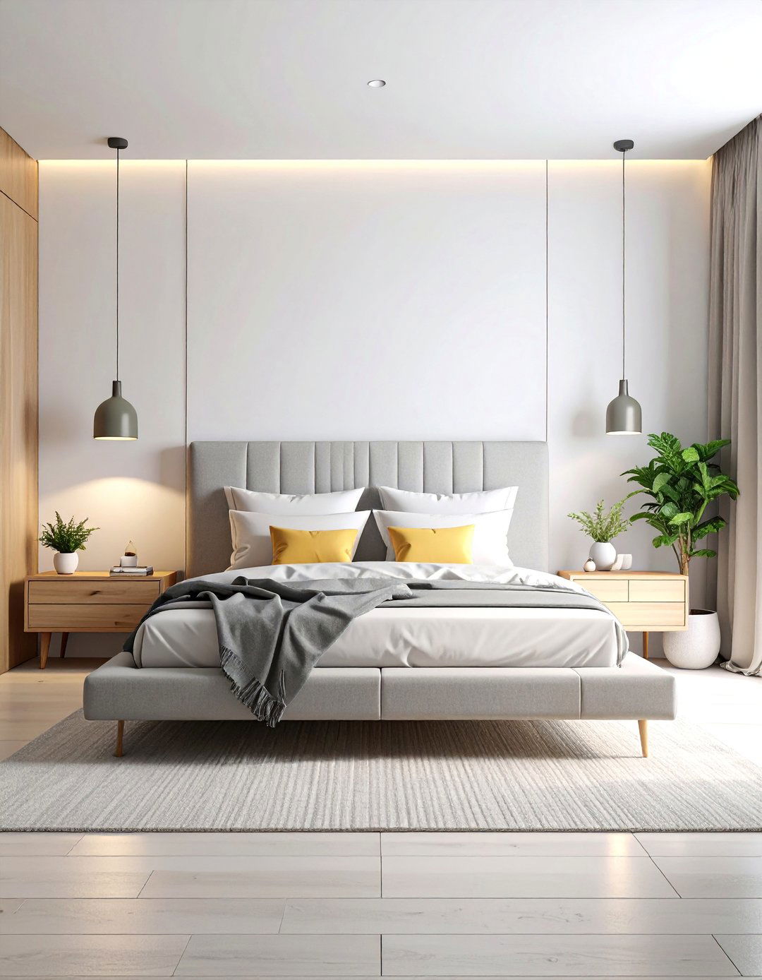 Small Space Floating Bed Design with Minimalist Appeal - 25 Small Guest Bedroom Ideas