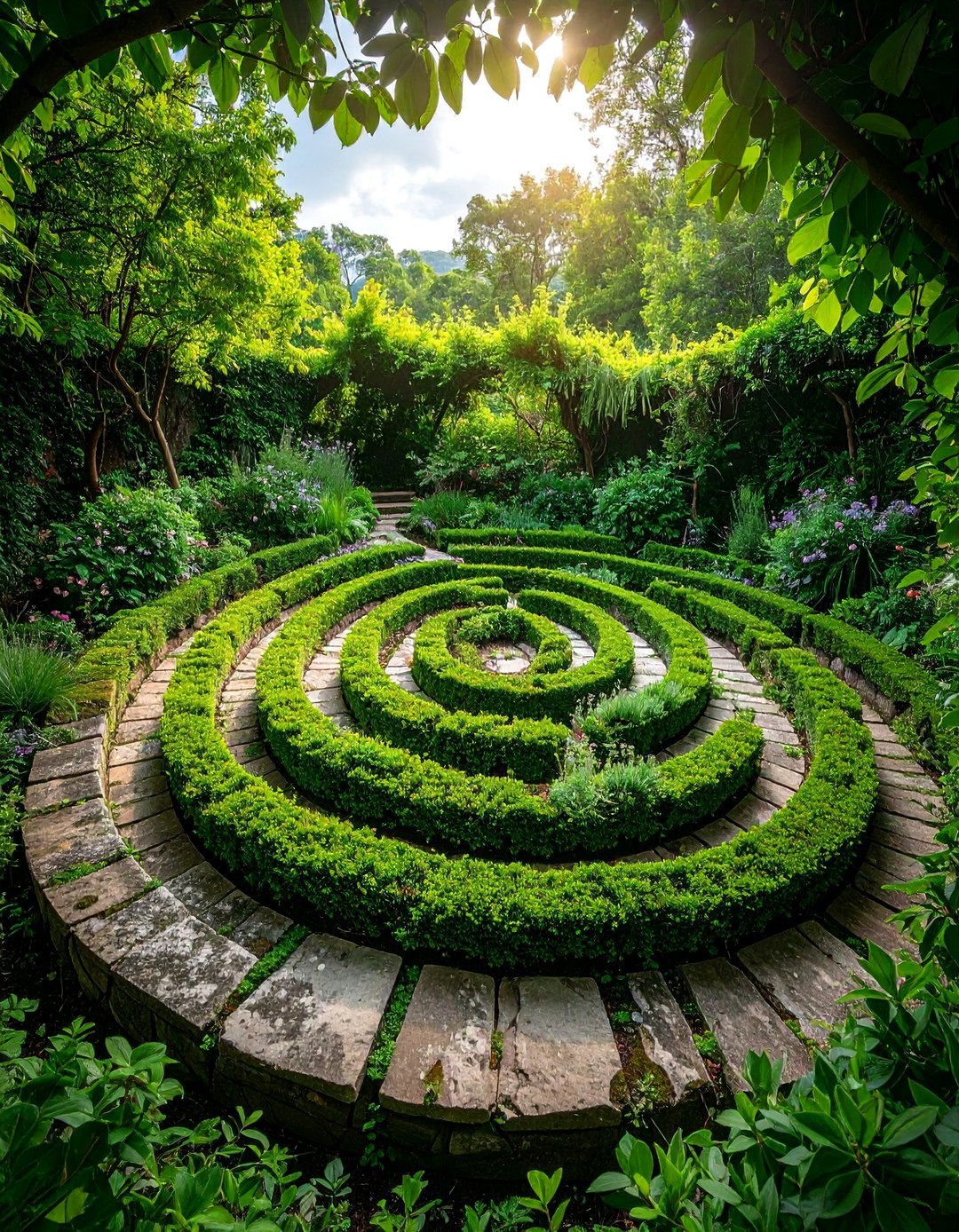 Small Space Herb Spiral Garden - 25 Modern Small Garden Ideas