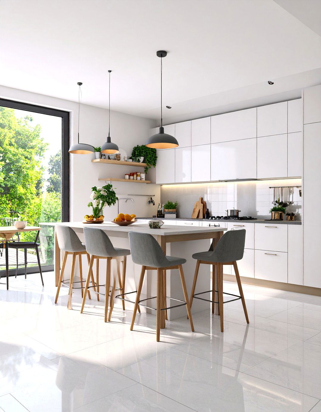 Small Space Kitchen Diner with Smart Storage - 25 Kitchen Diner Ideas