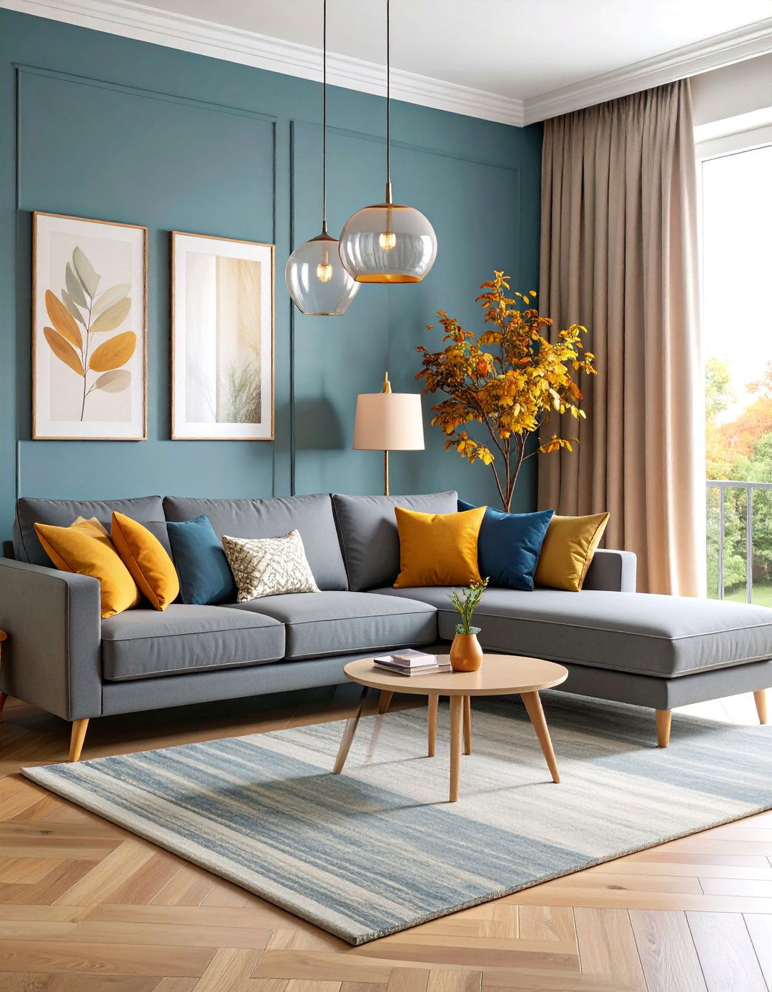 Small Space L Shaped Arrangement - 25 Mismatched Sofas in Living Room Ideas