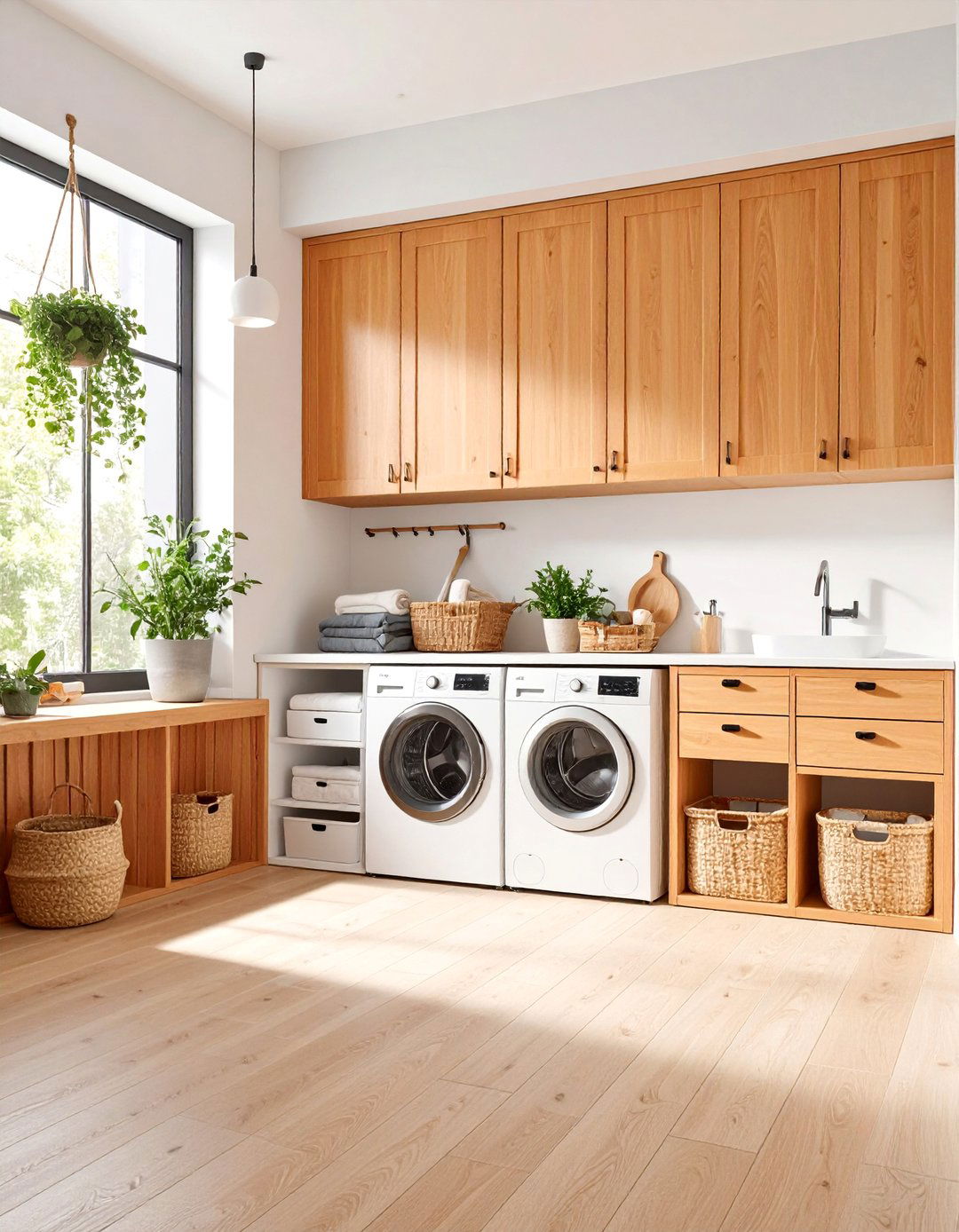 Small Space Mudroom Laundry Room with Vertical Storage Solutions - 25 Mudroom Laundry Room Ideas