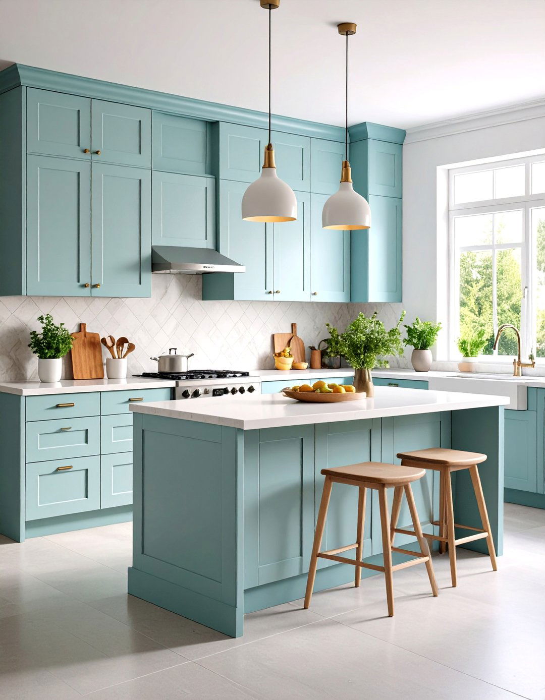 Small Space U Shaped Kitchen with Smart Storage - 25 U Shaped Kitchen Ideas