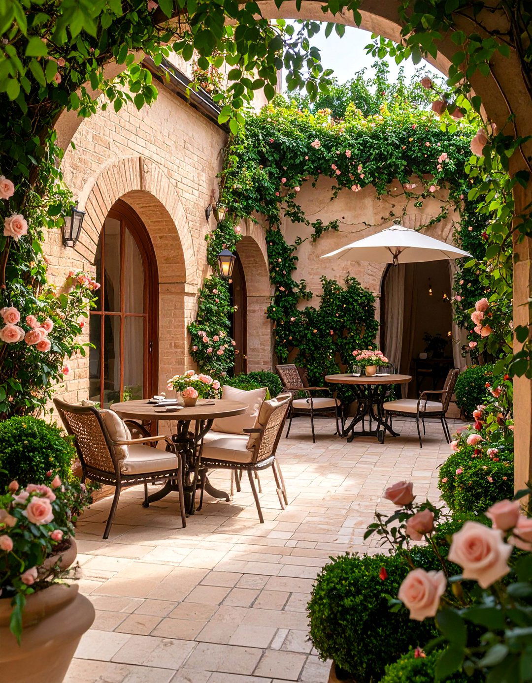 Small Urban Courtyard Rose Garden - 25 Rose Garden Ideas