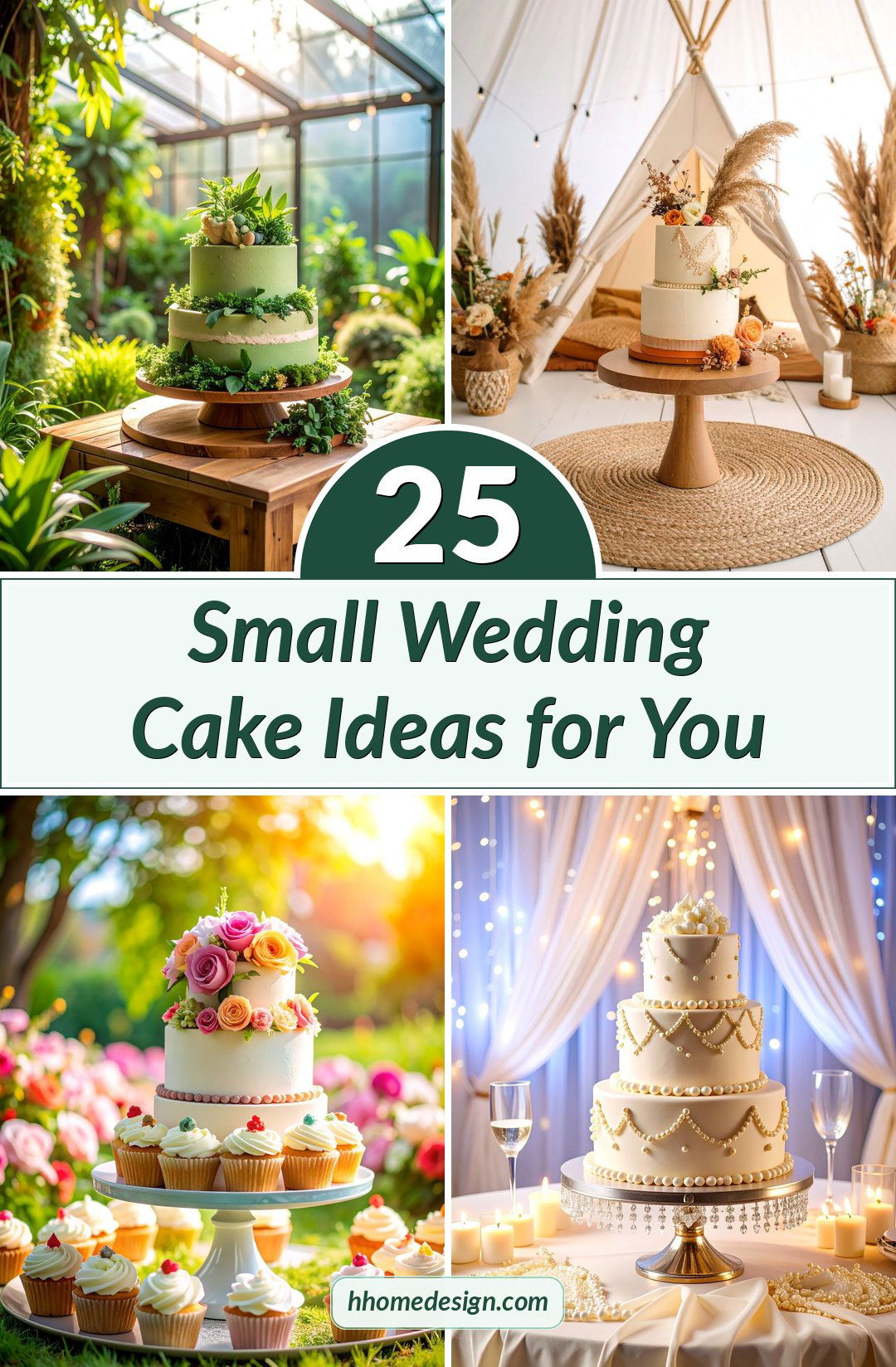 25 Small Wedding Cake Ideas for You
