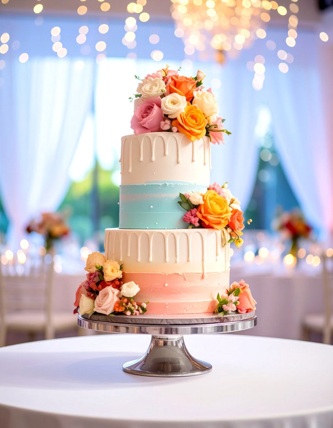 Small Wedding Cake Tower of Mini Tiers - 25 Small Wedding Cake Ideas