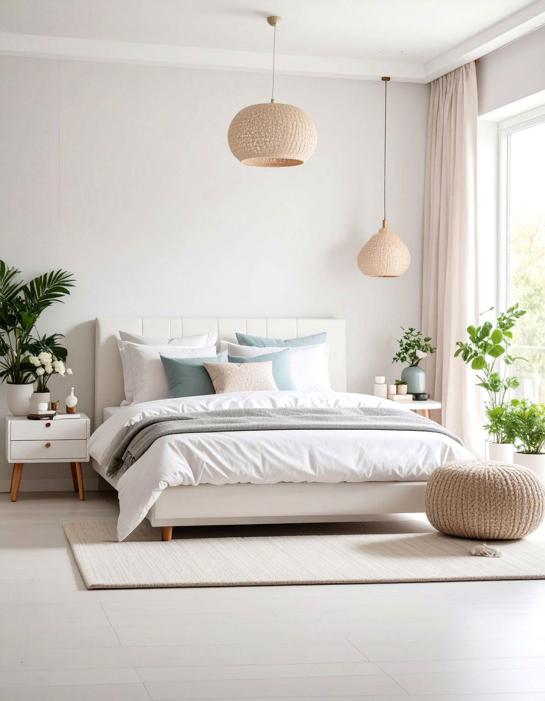 Small White Bedroom with Nested Furniture Solutions - 25 Small White Bedroom Ideas
