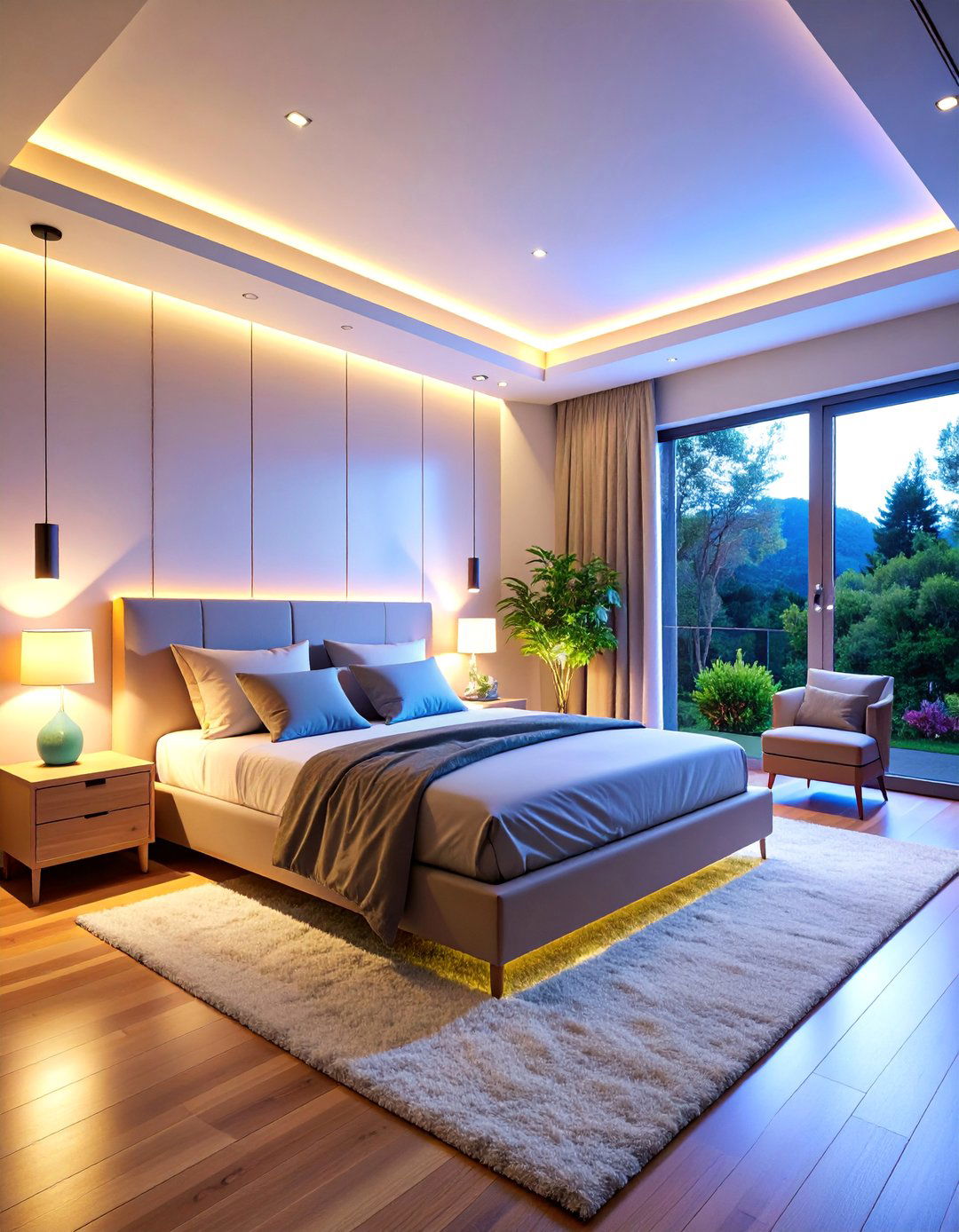 Smart Circadian Lighting System - 25 Bedroom Lighting Ideas