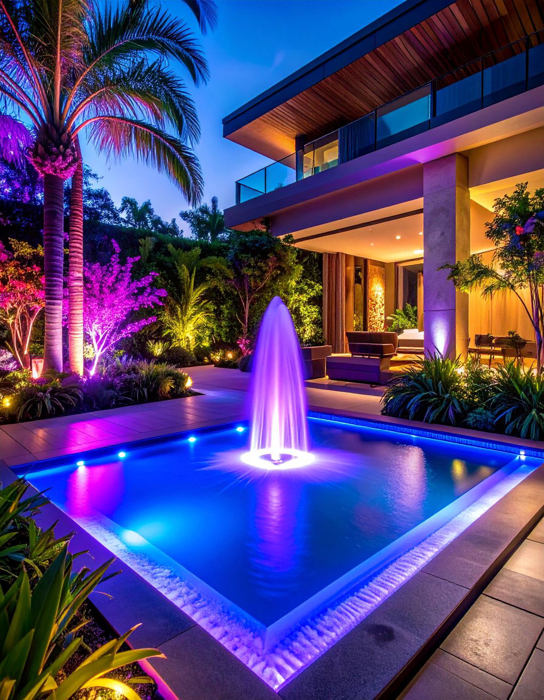 Smart Color Changing Accent Lighting System - 25 Landscape Lighting Ideas