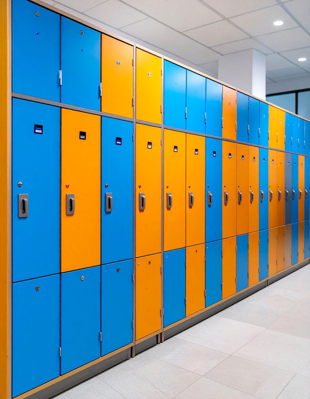 Smart Digital Locker System with Mobile App Access - 25 Office Storage Ideas