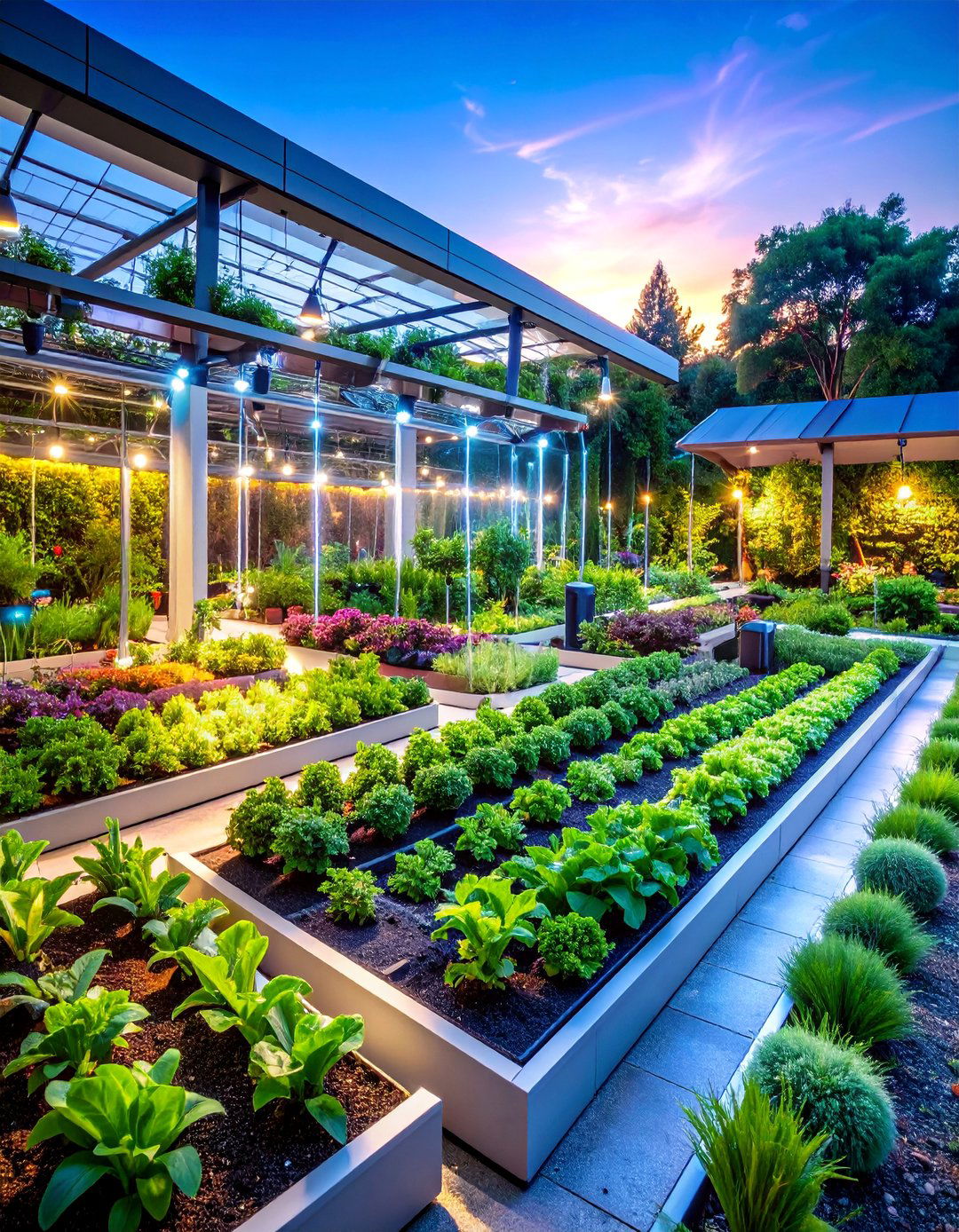 Smart Garden with Automated Irrigation Systems - 25 Modern Small Garden Ideas