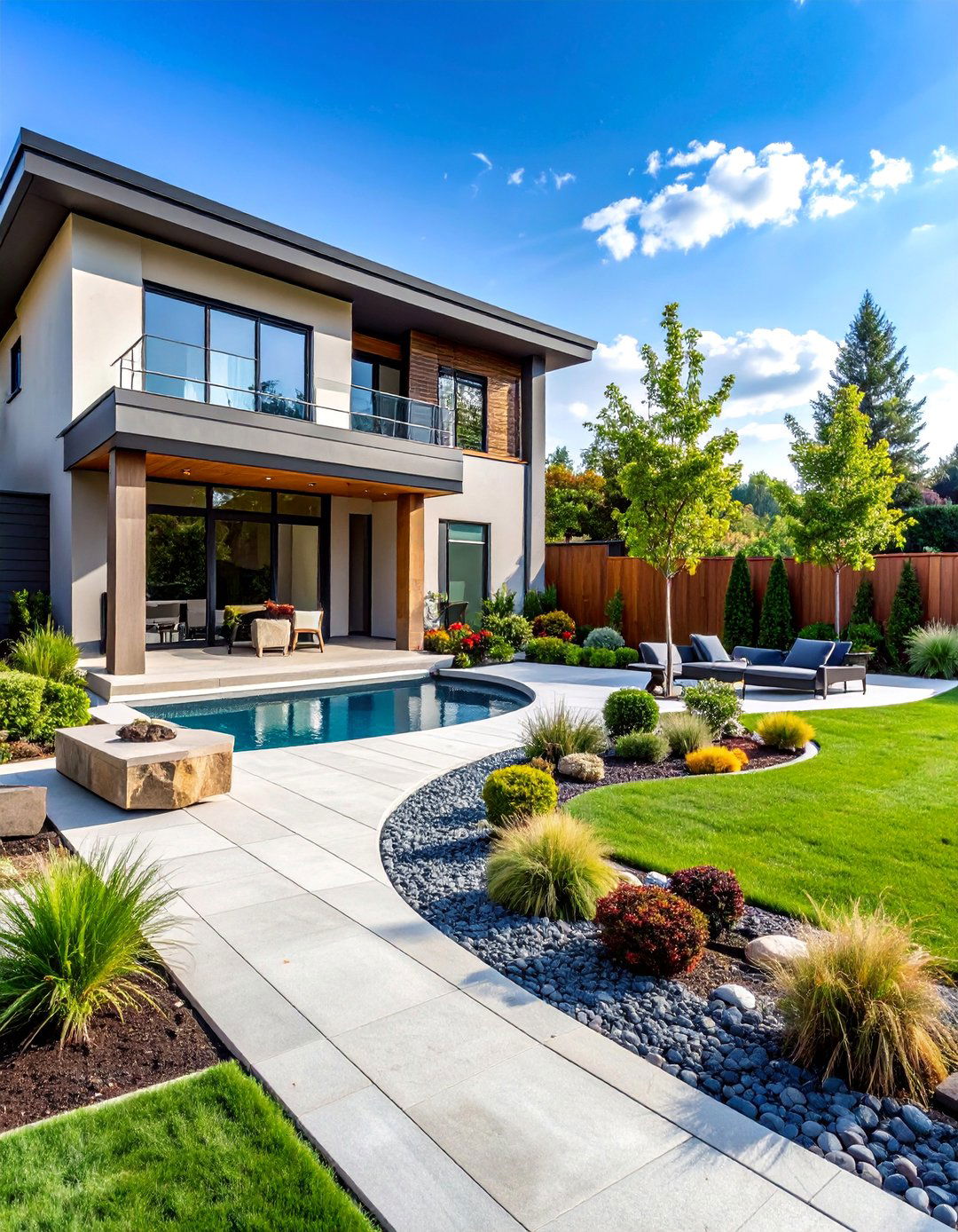 Smart Hardscape with Responsive Materials and Integrated Technology - 25 AI Landscape Design Ideas