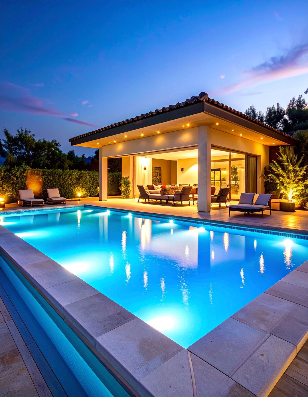 Smart Home Integration Pool Lighting Control - 25 Pool Lighting Ideas