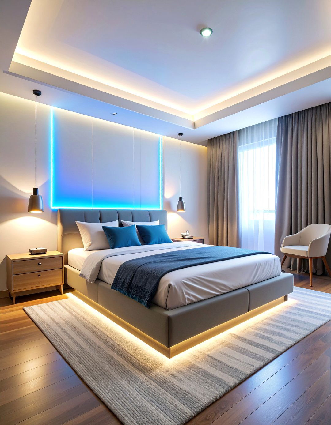 Smart Home Integration with Voice Controlled LED Systems - 25 Aesthetic Room Ideas With Led Lights
