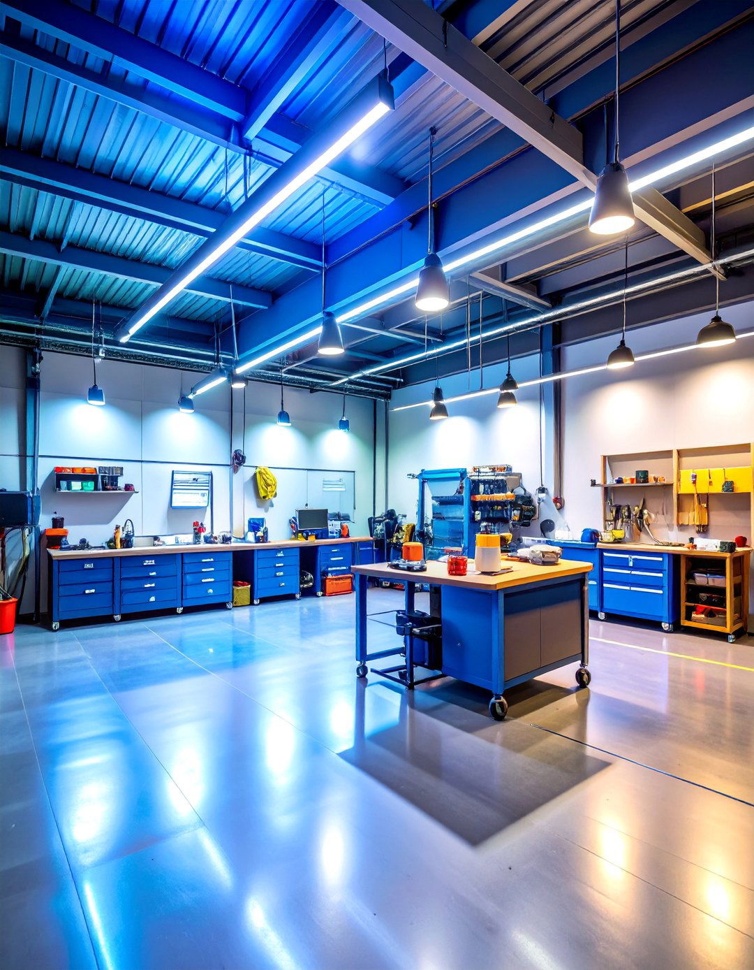 Smart Motion Sensor Workshop Lighting - 25 Garage Lighting Ideas