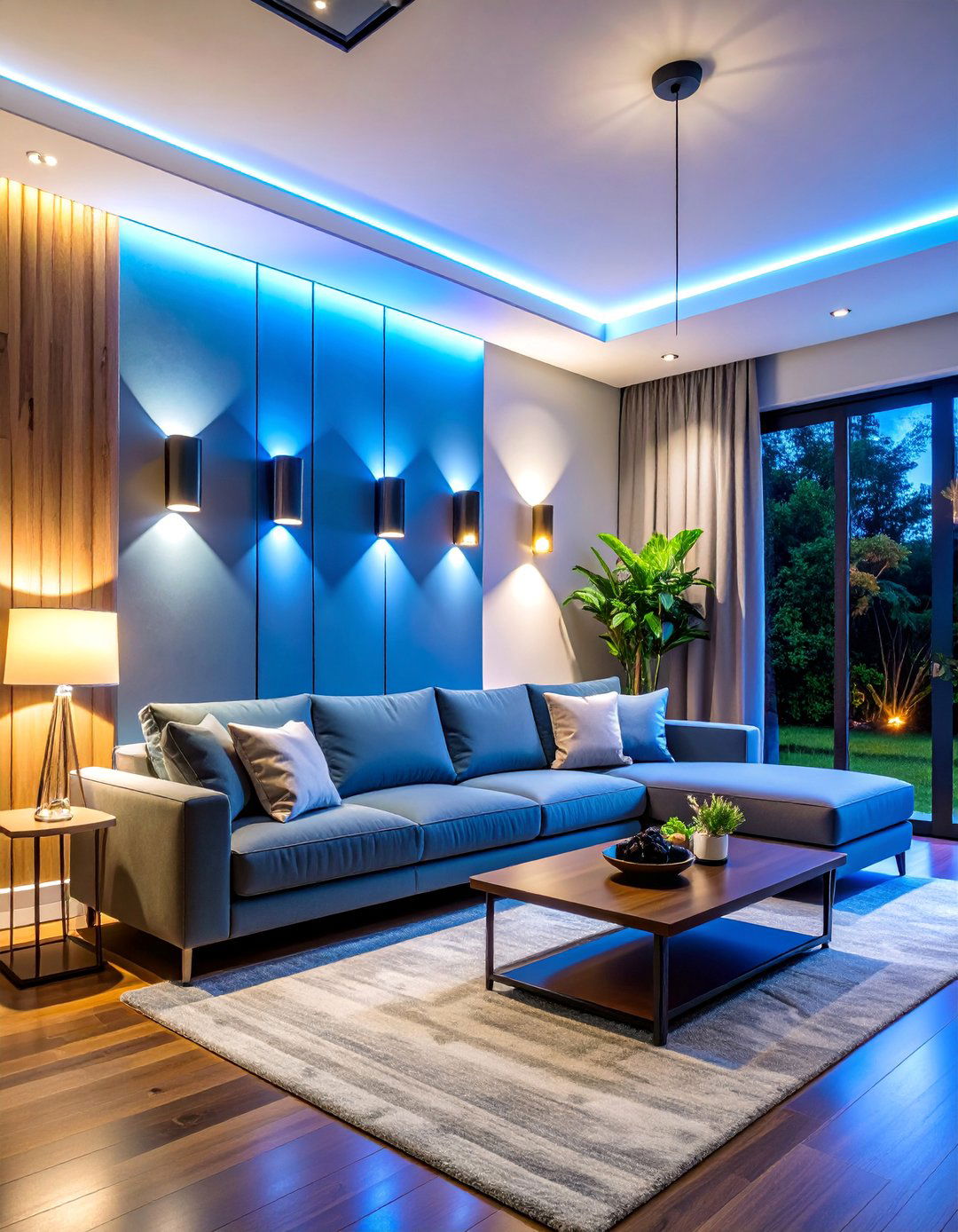 Smart Sensor Automated Wall Lighting - 25 Living Room Wall Lighting Ideas