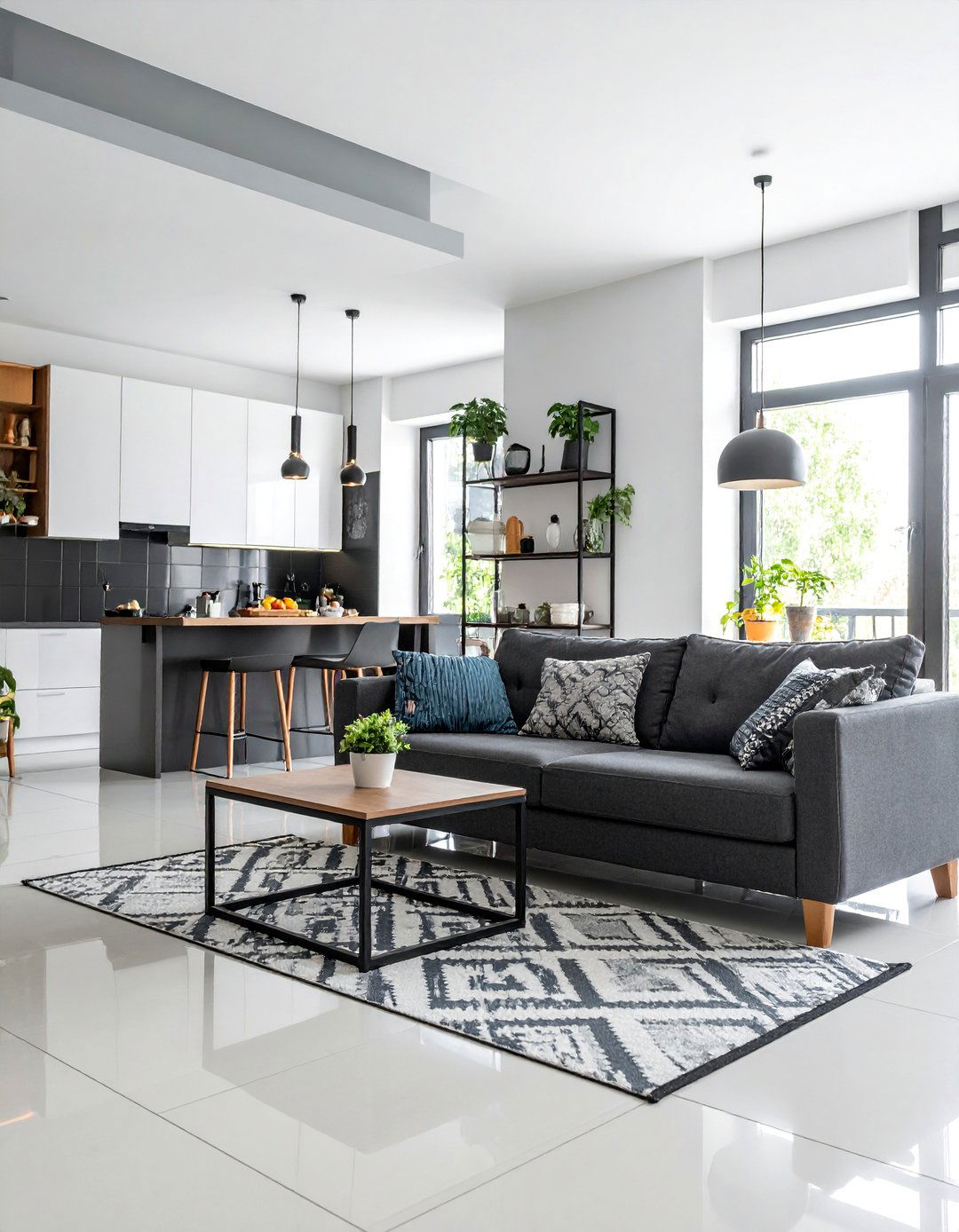 Smart Small Space Black Floor Living Room - 25 Black Floor Living Room Ideas