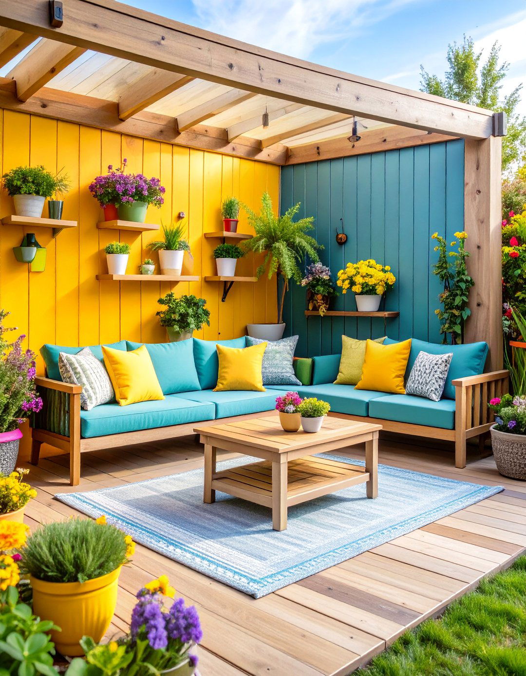 Smart Storage Patio with Hidden Organization - 25 Small Backyard Patio Ideas