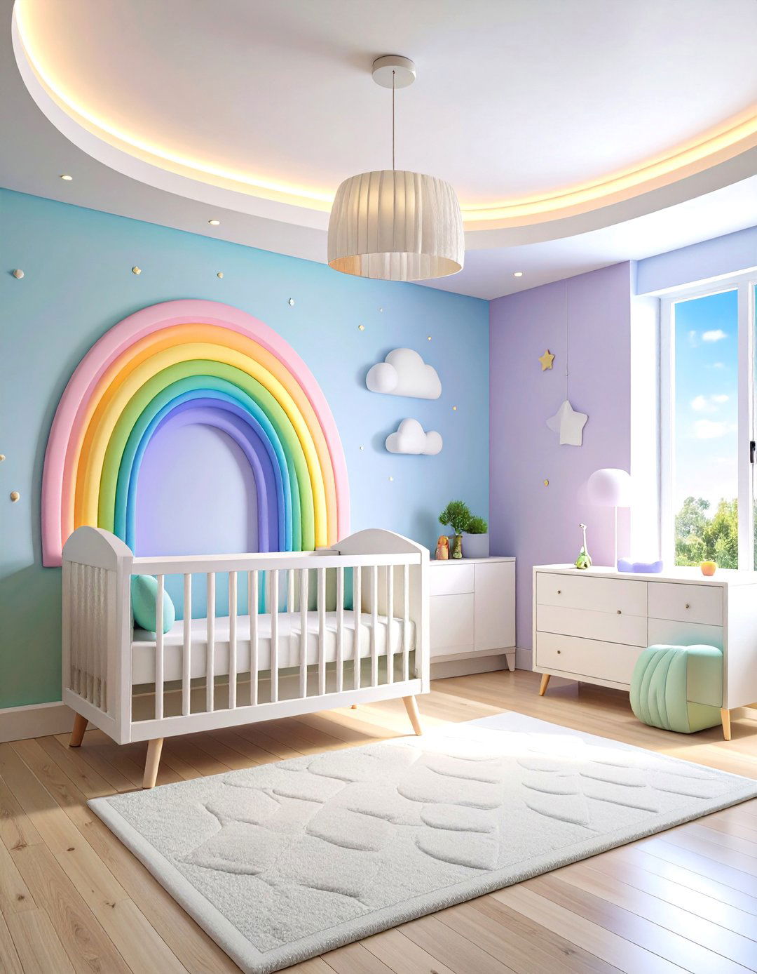 Smart Tech Rainbow Nursery - 25 Rainbow Nursery Ideas