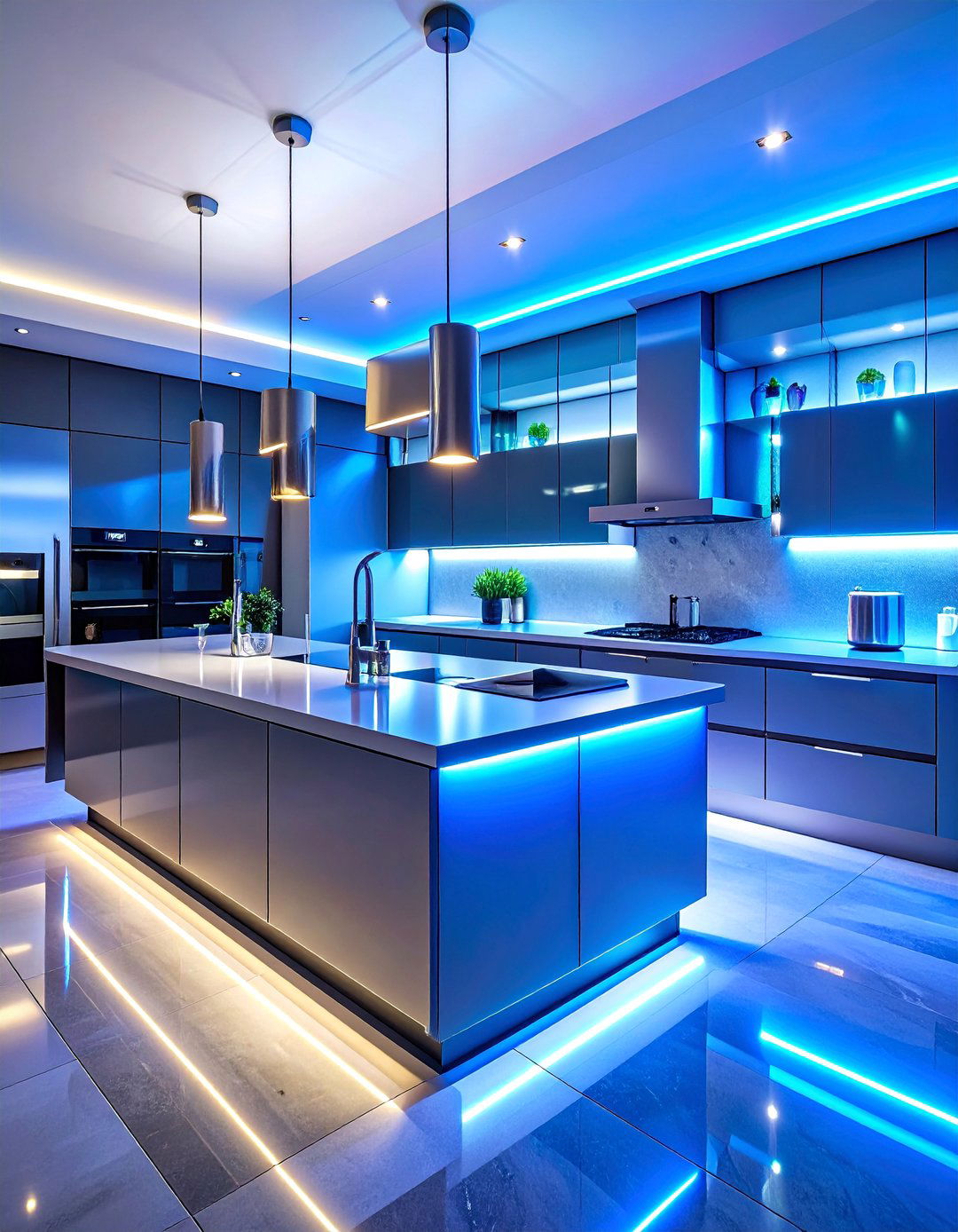 Smart Technology Bar with Automated Features - 25 Kitchen Bar Ideas