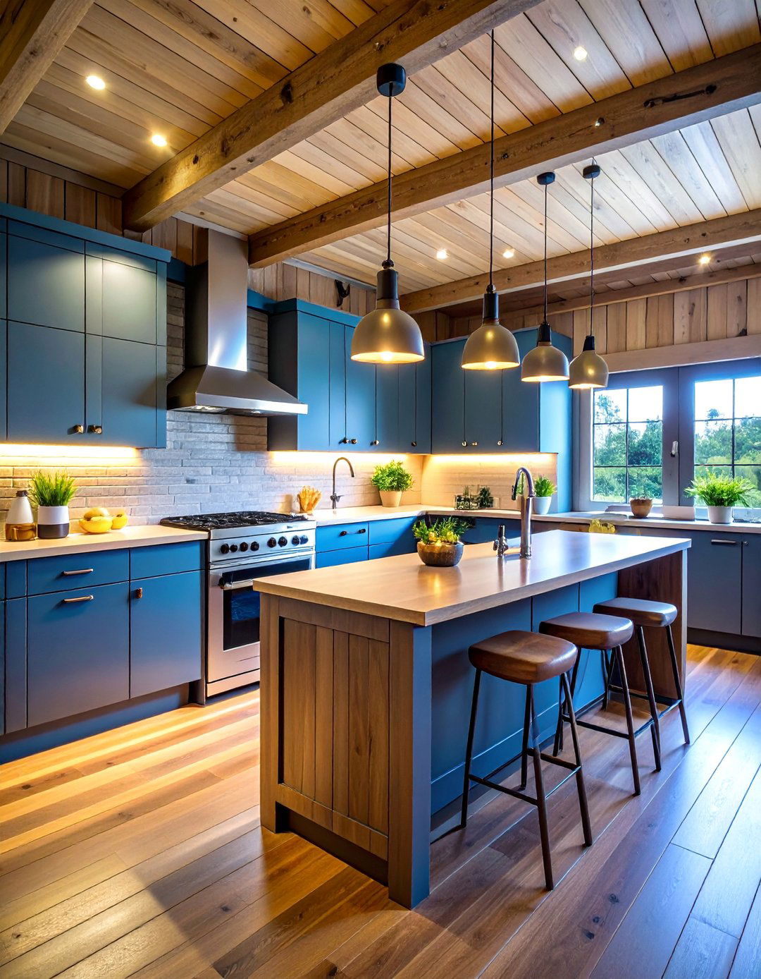 Smart Technology Barndominium Kitchen with Modern Automation - 25 Barndominium Kitchen Ideas
