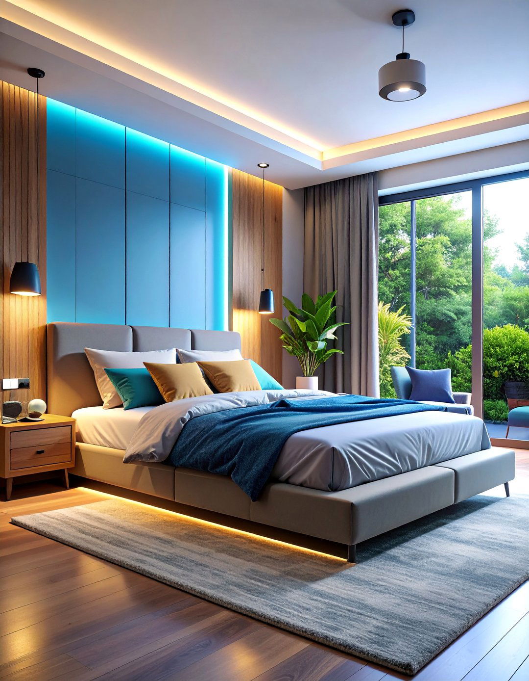 Smart Technology Bedroom with Hidden Features - 25 Modern Bedroom Ideas