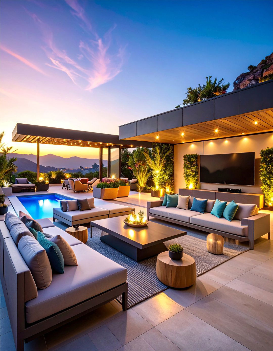 Smart Technology Entertainment Zone - 25 Outdoor Decor Ideas