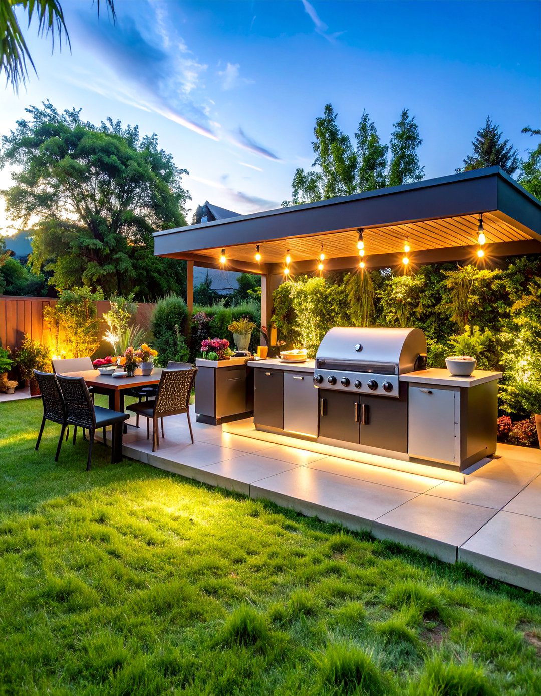 Smart Technology Grill Station with Digital Integration - 25 Grill Station Ideas