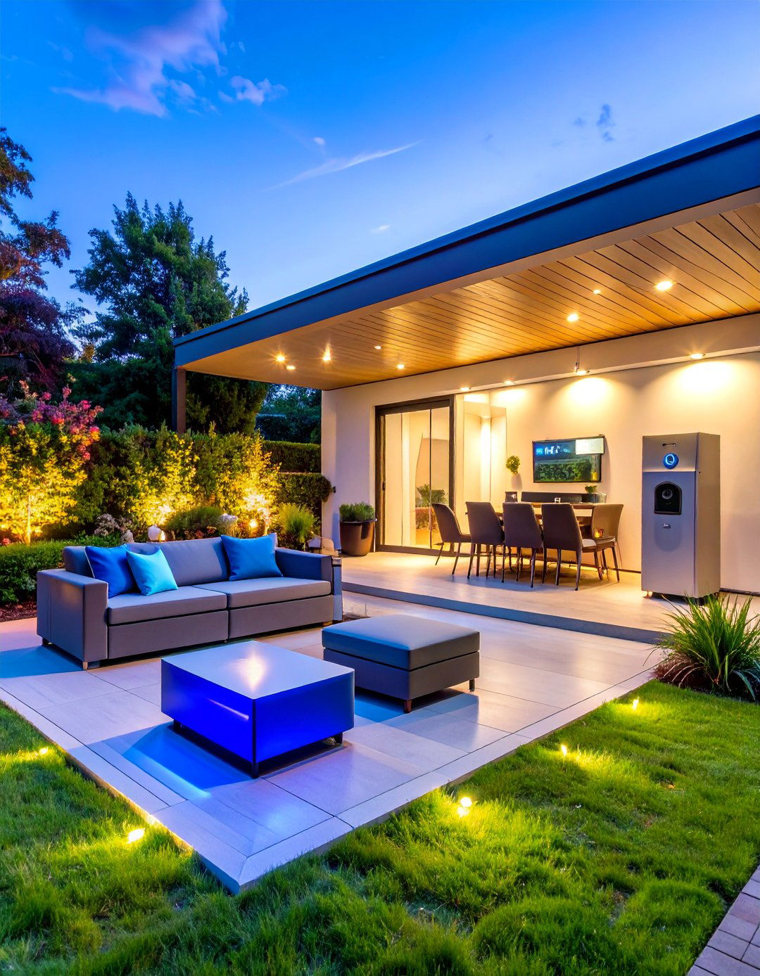 Smart Technology Integrated Backyard - 25 Backyard Decor Ideas