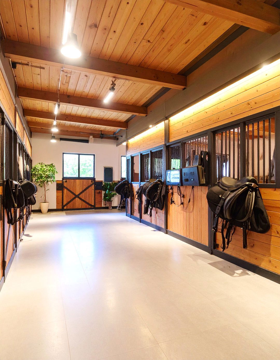 Smart Technology Integrated Tack Room - 25 Tack Room Ideas