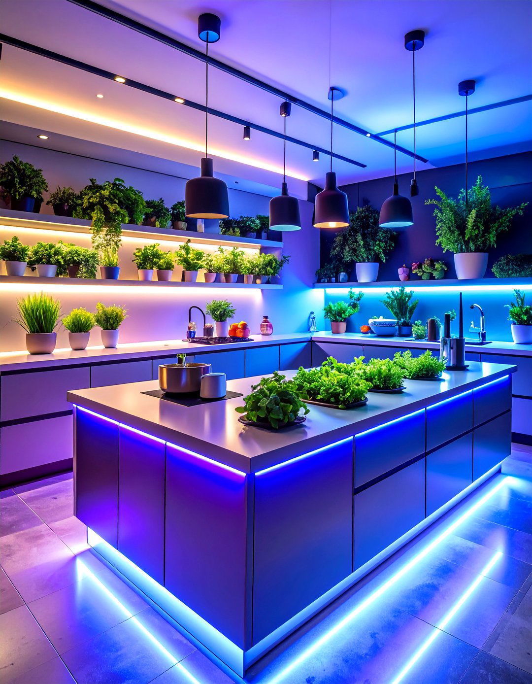 Smart Technology Integration Counter - 25 Kitchen Counter Decor Ideas