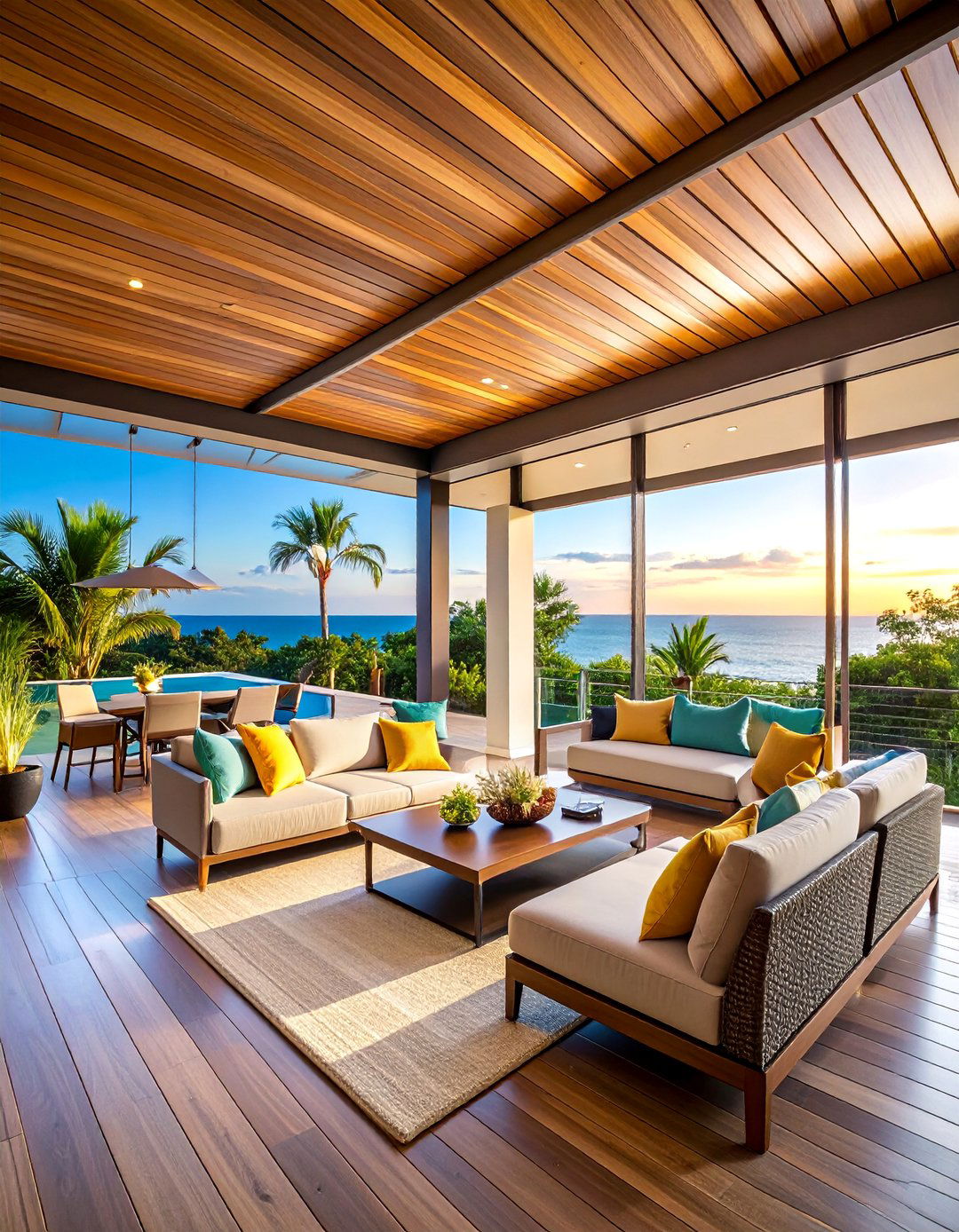 Smart Technology Lanai with Automated Features - 25 Lanai Porch & Patio Designs