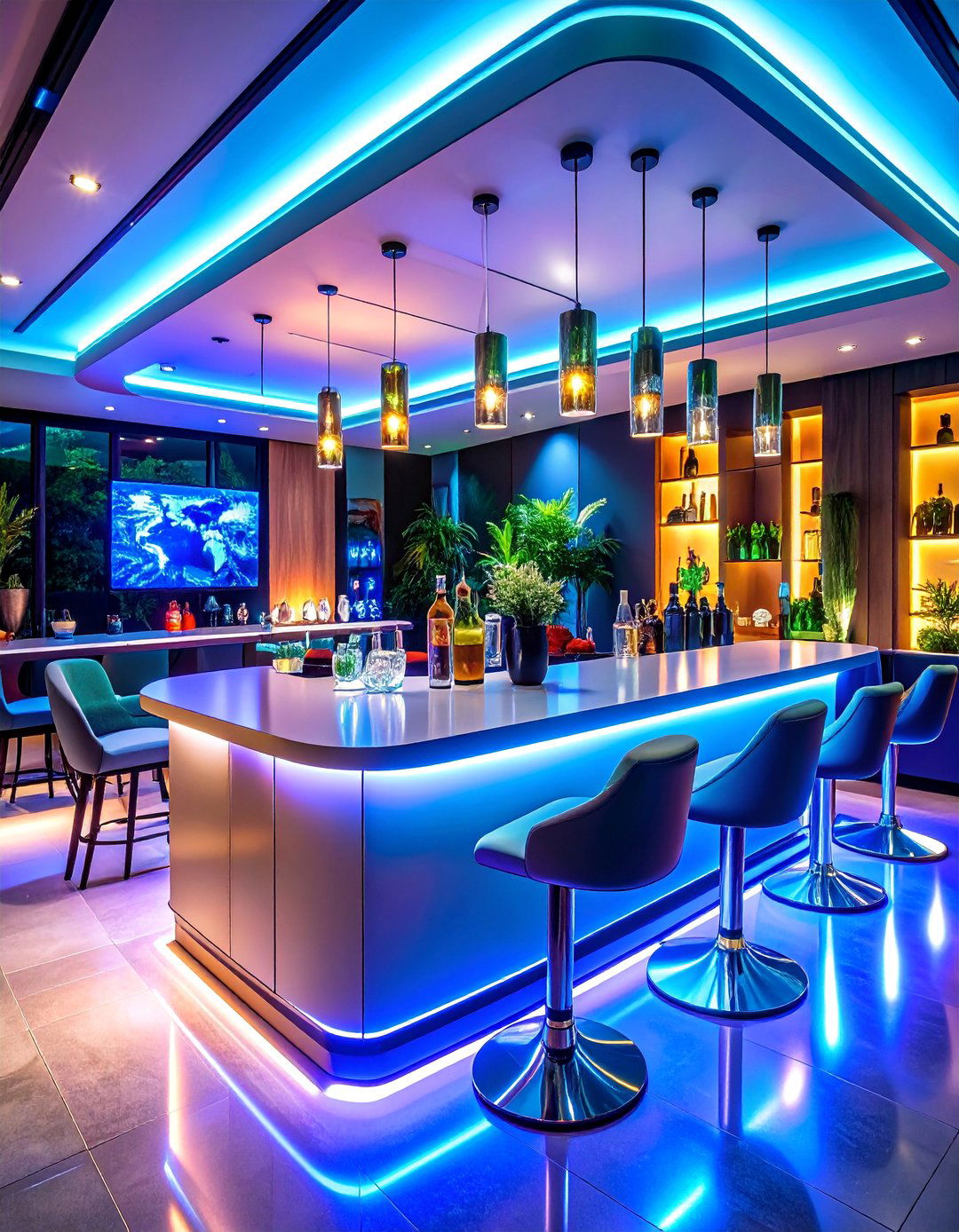 Smart Technology Mini Bar with Temperature Control - 25 Mini Bar Ideas