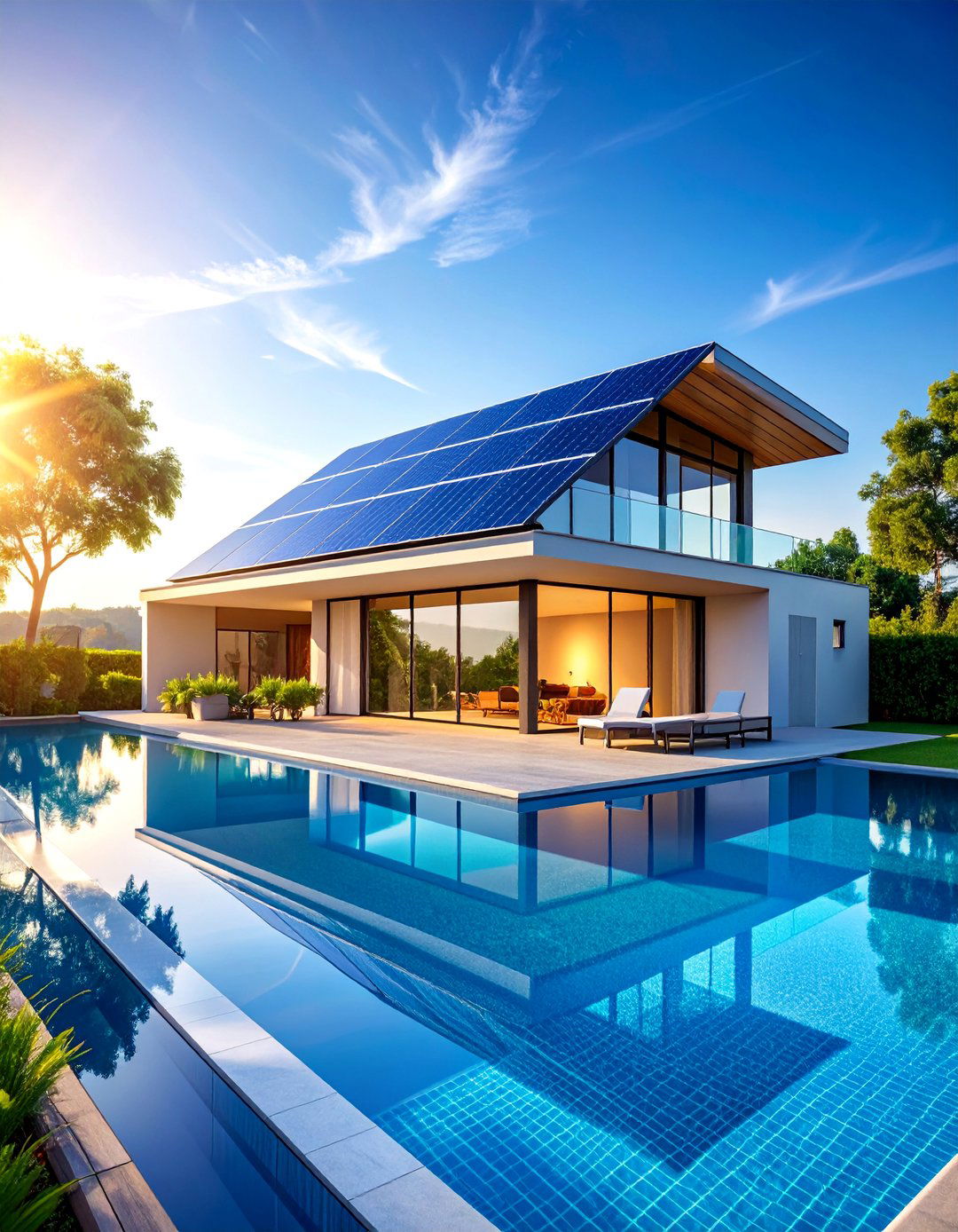 Smart Technology Pool House - 25 Pool Shed Ideas
