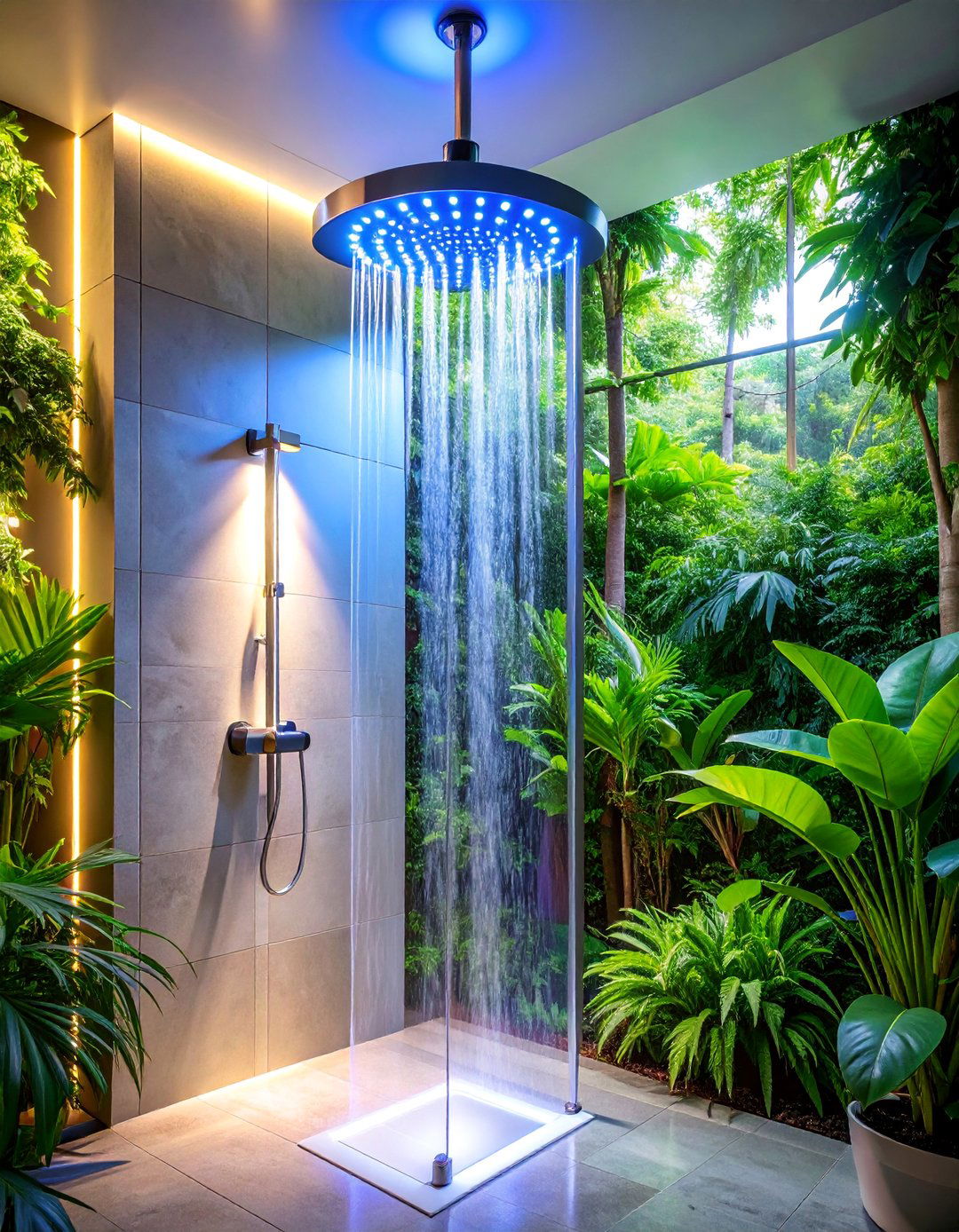 Smart Temperature Display Shower Head - 25 Modern Shower Ideas