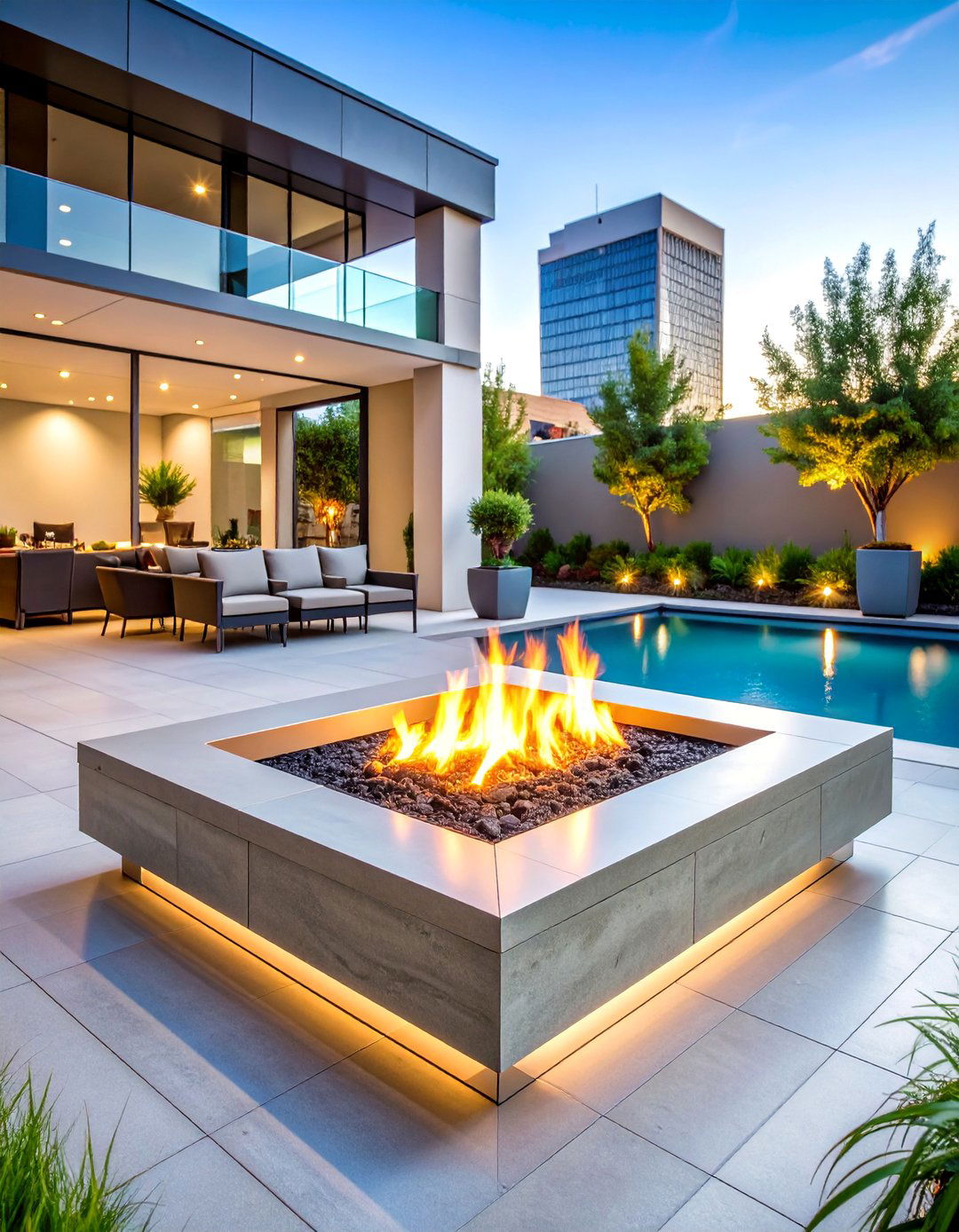 Smokeless Square Fire Pit with Advanced Combustion - 25 Square Fire Pit Ideas