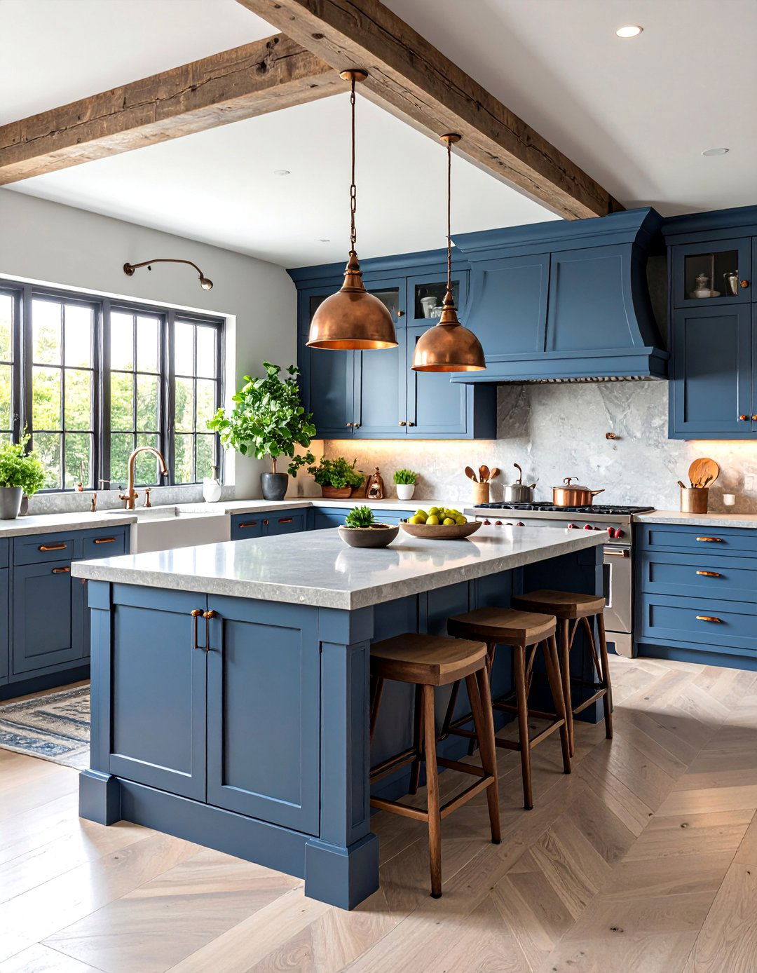 Soapstone Countertop Kitchen with Patina Development - 25 Tudor Kitchen Ideas