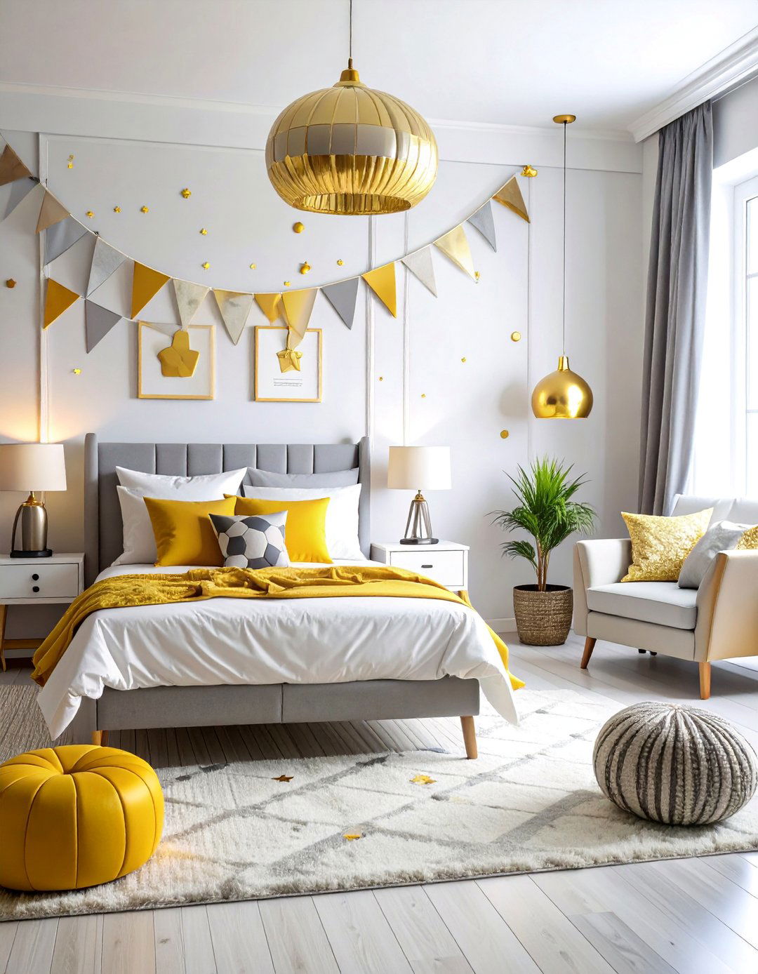 Soccer Bedroom with Team Victory Celebration Theme - 25 Soccer Themed Bedroom Ideas
