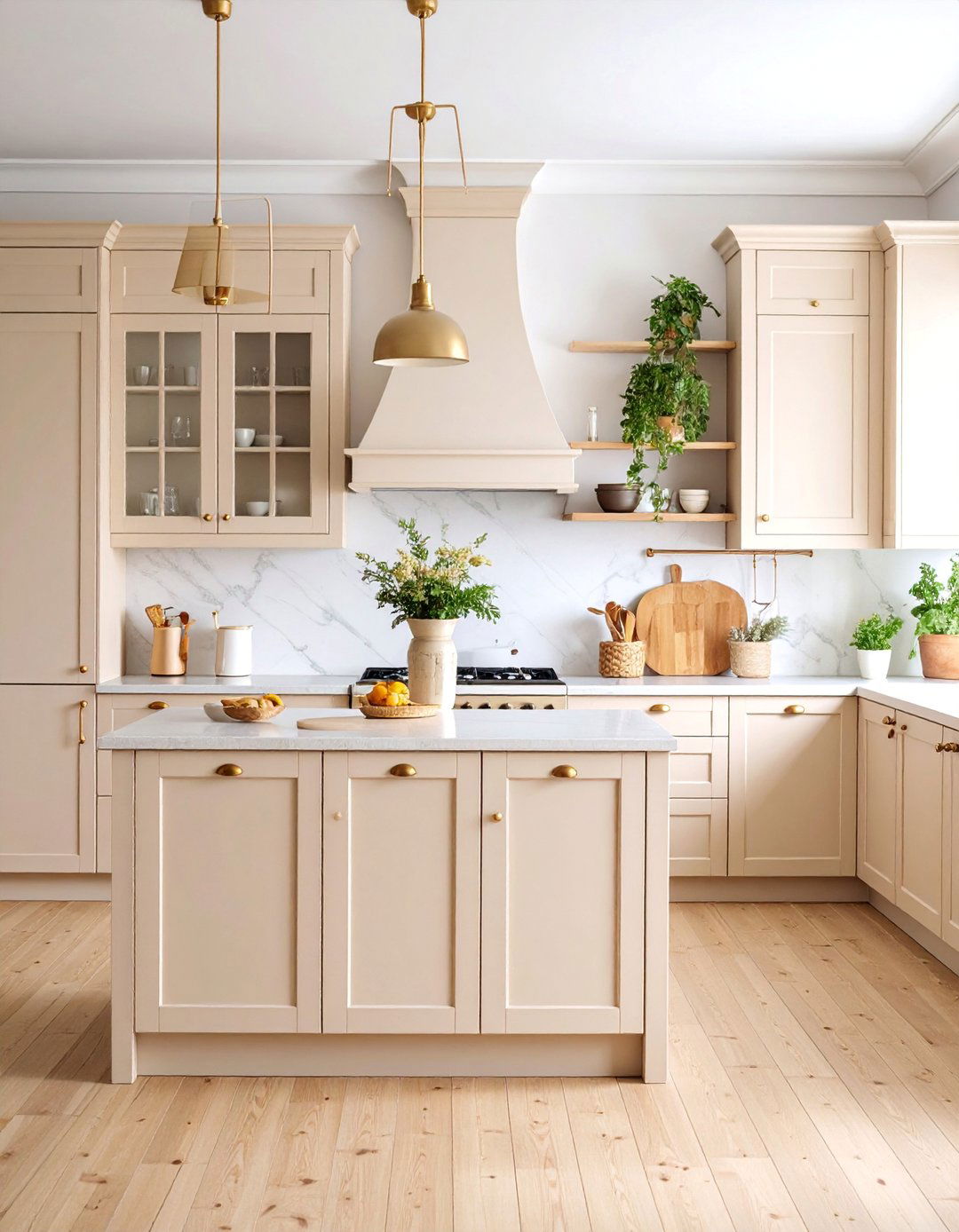 Soft Beige for Timeless Warmth - 25 What Color Cabinets Go With Black Appliances