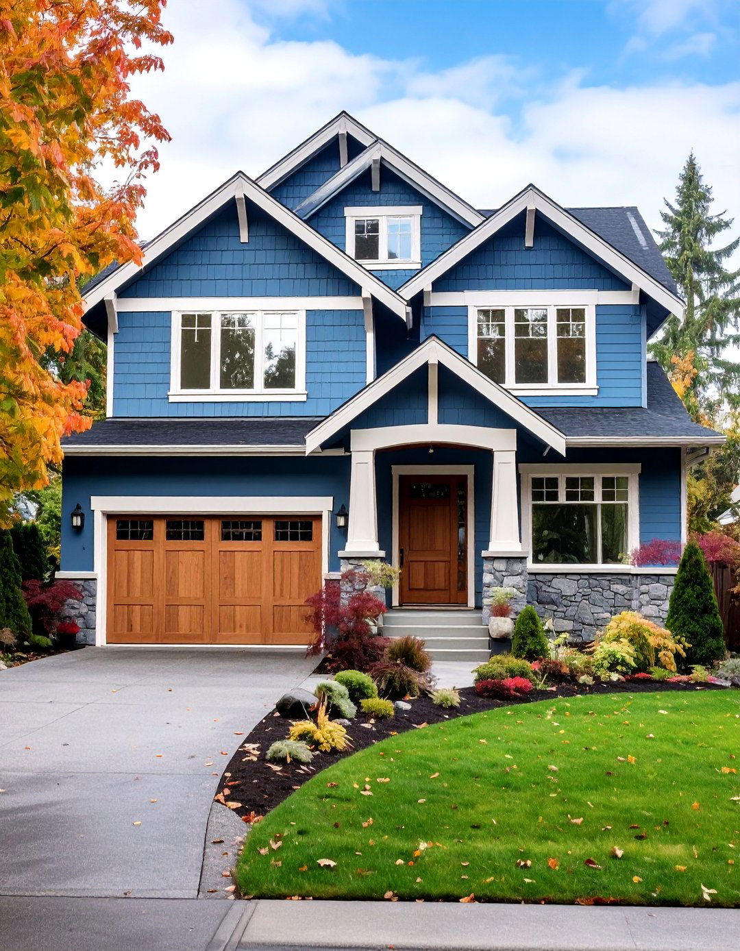 Soft Blue Gray Serenity - 25 Exterior House Colors & Inspiration